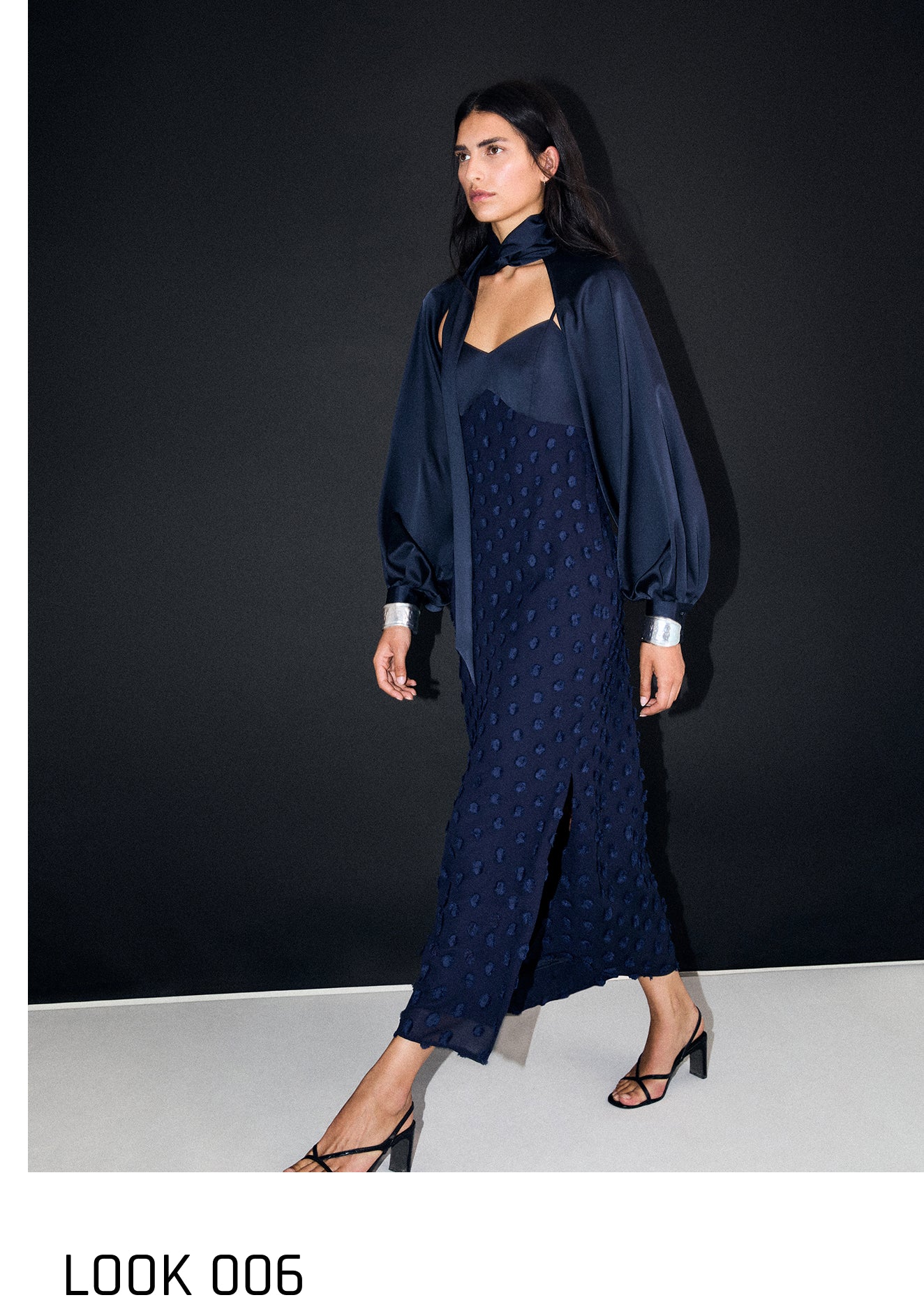 POLKA DOT MIDI DRESS