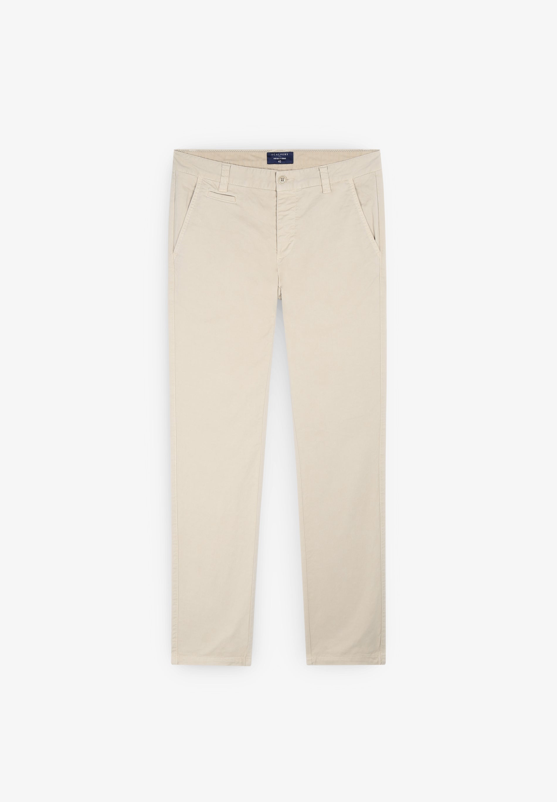 PANTALON CHINO COTON TEINTÉ