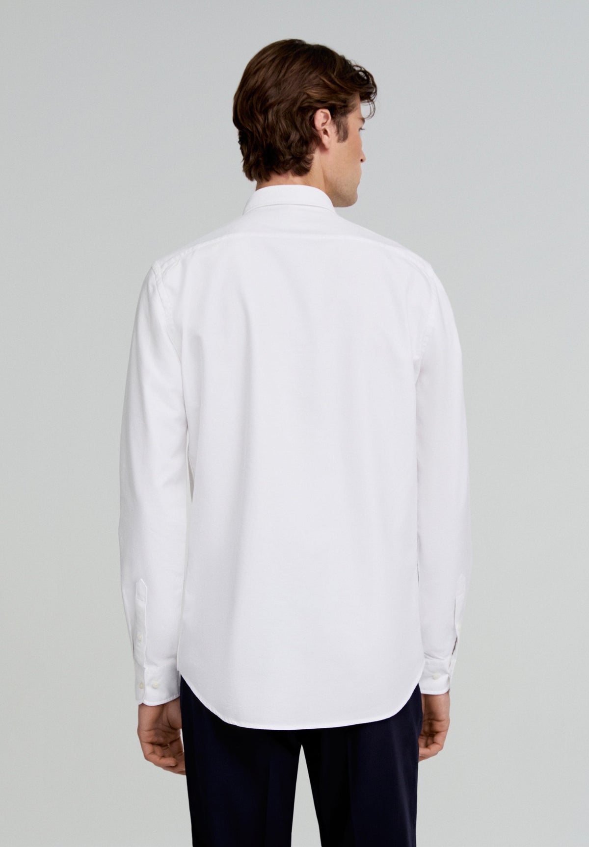 OXFORD SHIRT WITH CONTRAST SKULL PRINT