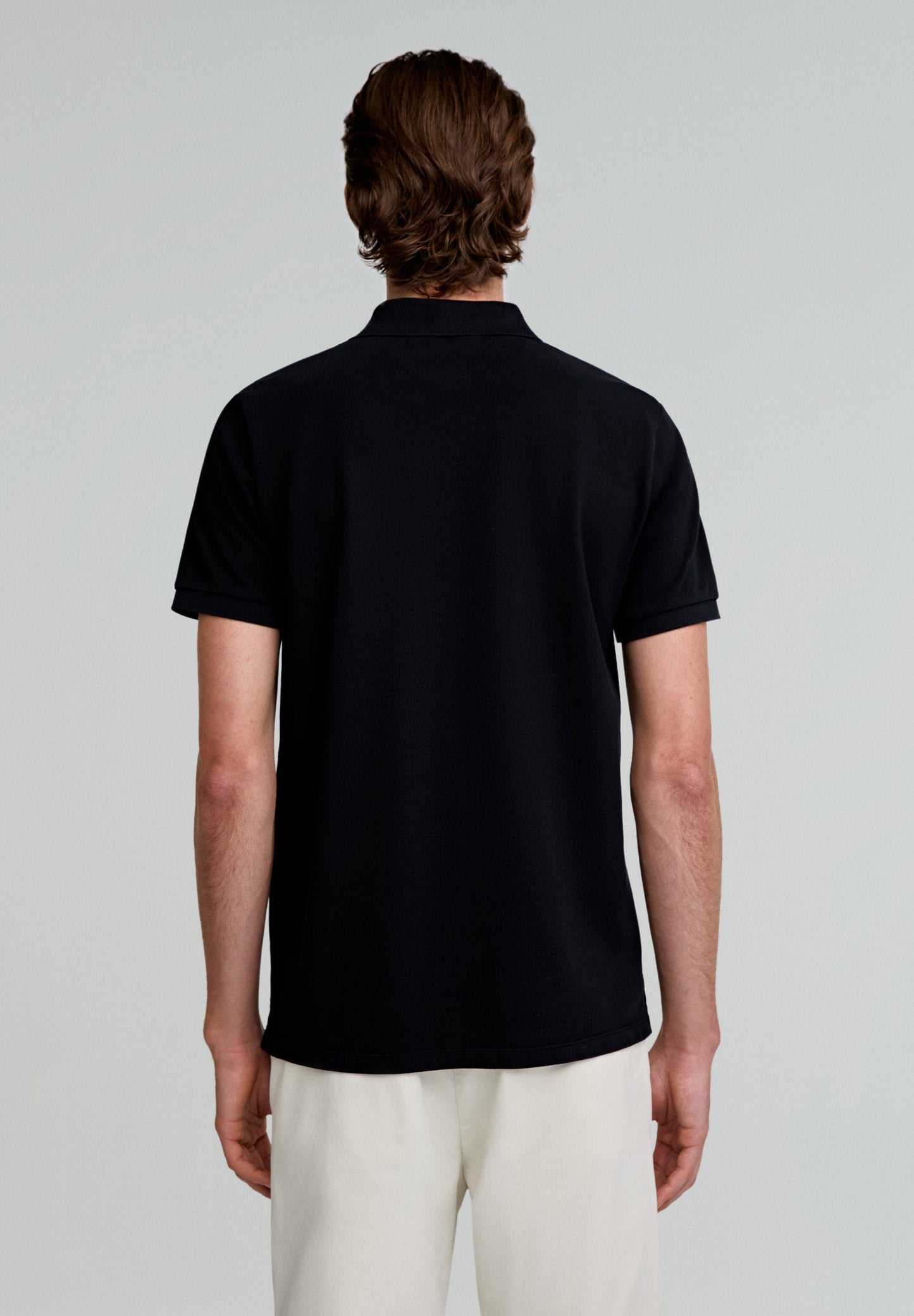 BASIC POLO SHIRT WITH SKULL DETAIL