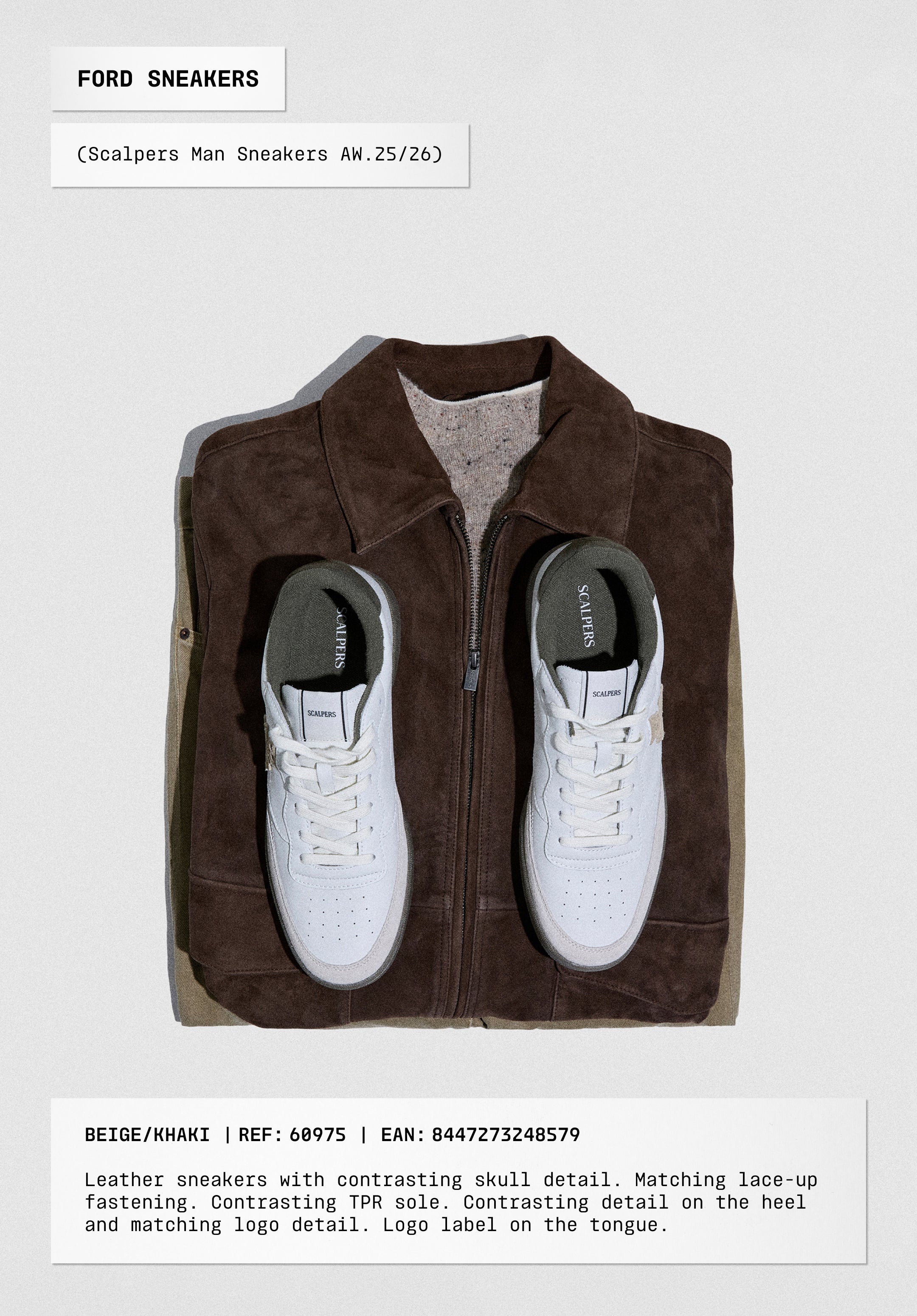 LEATHER SKULL SNEAKERS