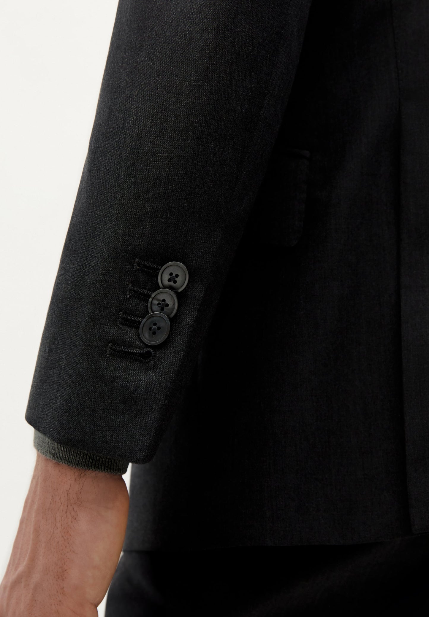 TRAJE CLÁSICO LANA GRIS