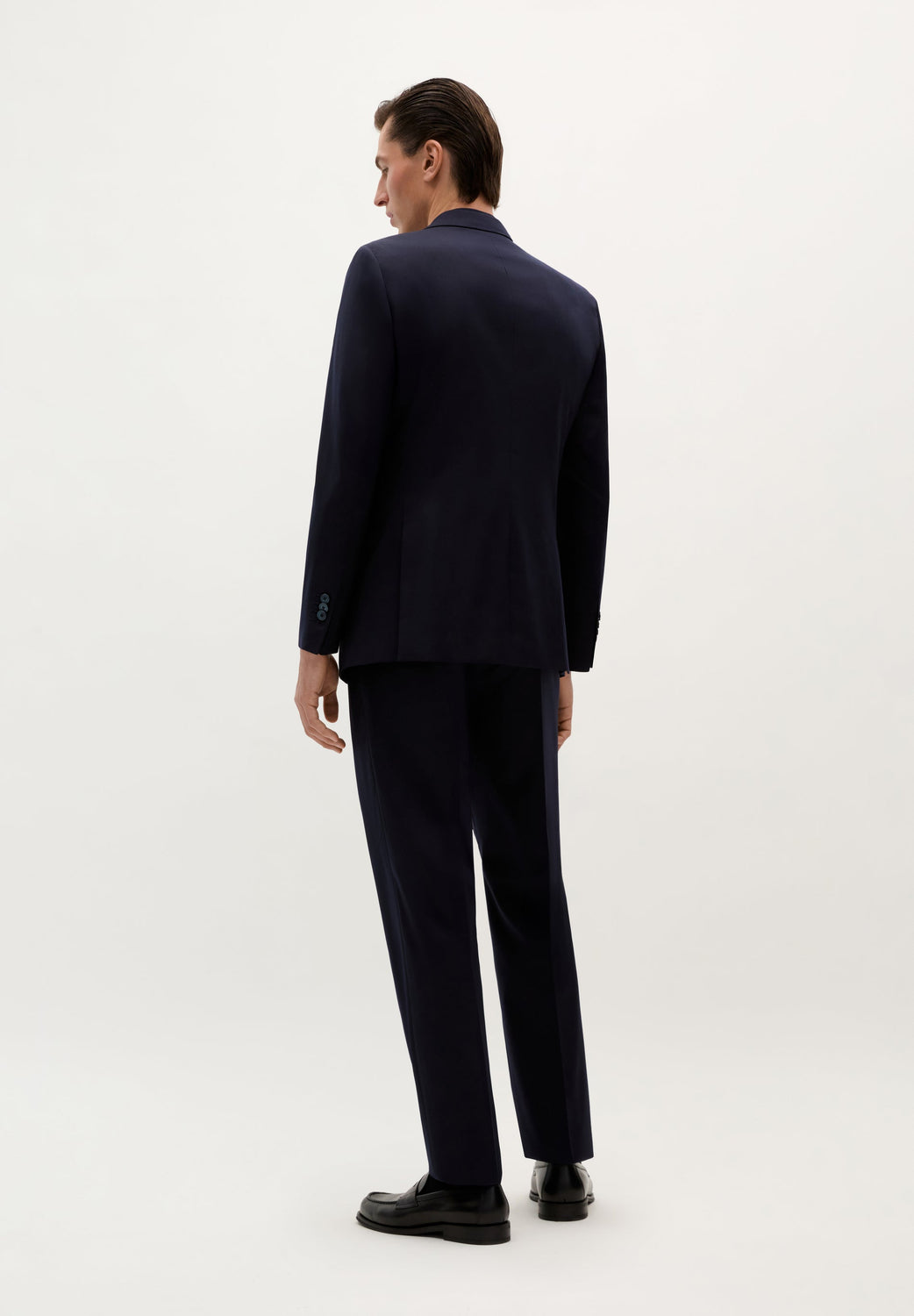 TRAJE CLÁSICO LANA AZUL MARINO - Scalpers