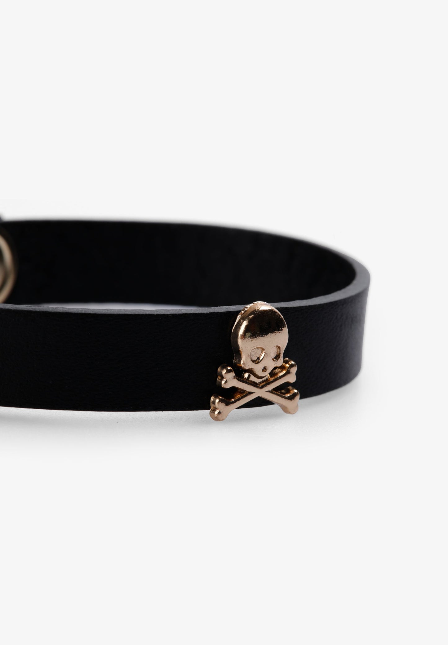 PULSERA PIEL CALAVERAS