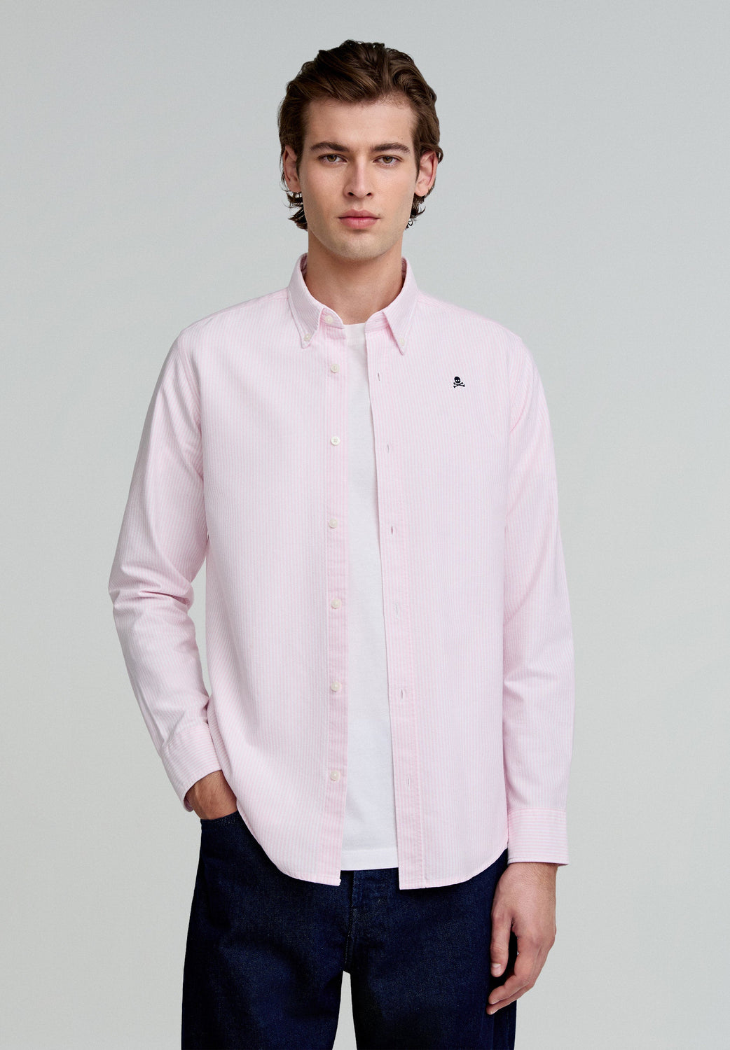 CAMISA OXFORD CALAVERA CONTRASTE - Scalpers