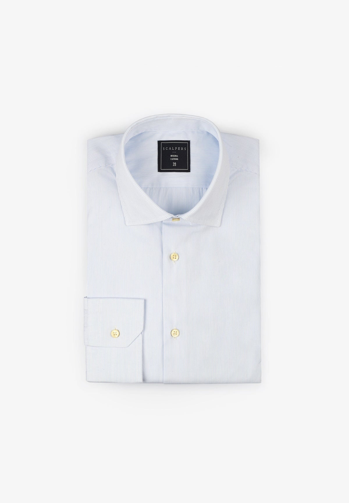 MIXED CUFF DRESS SHIRT