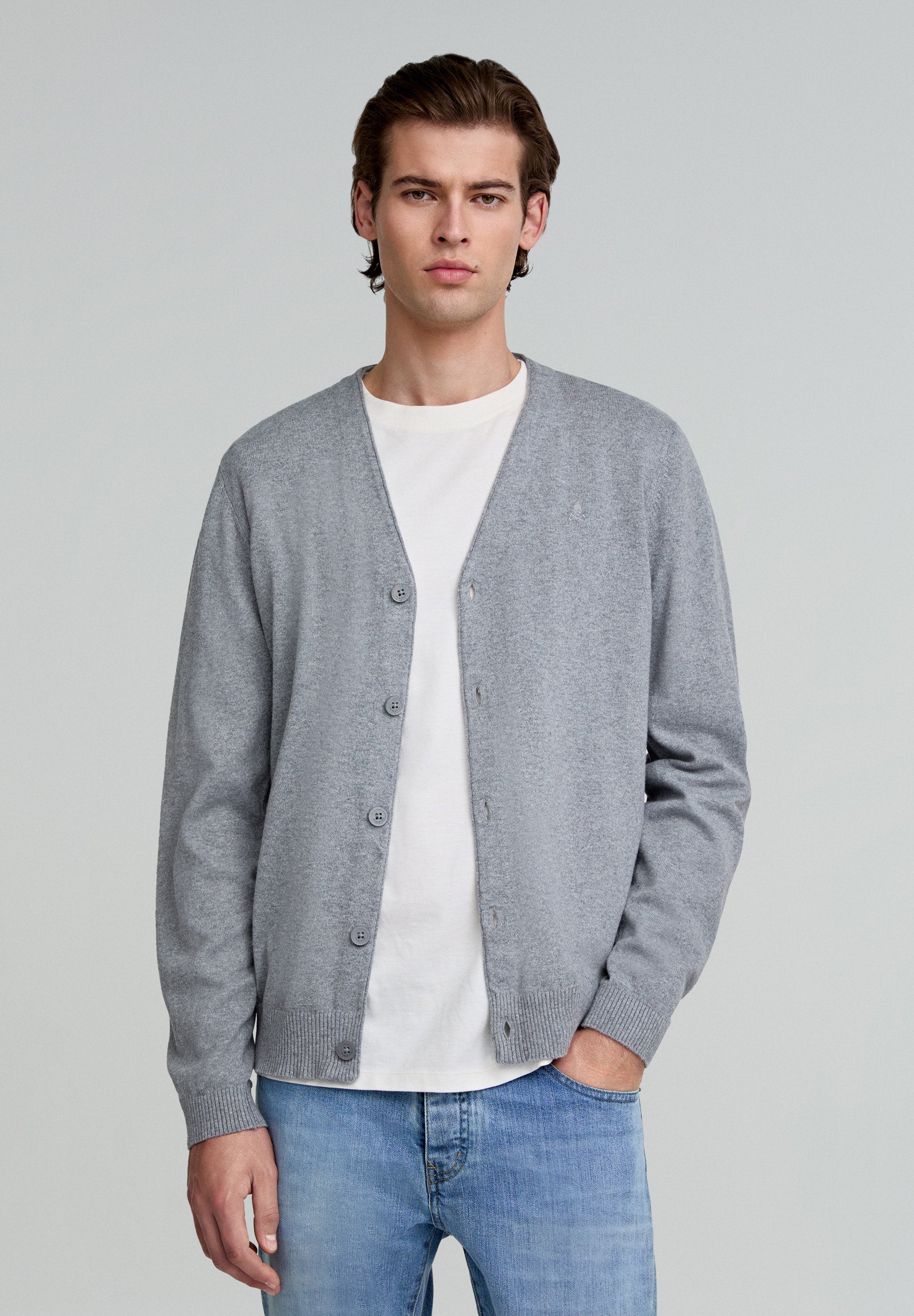 BASIC COTTON CARDIGAN