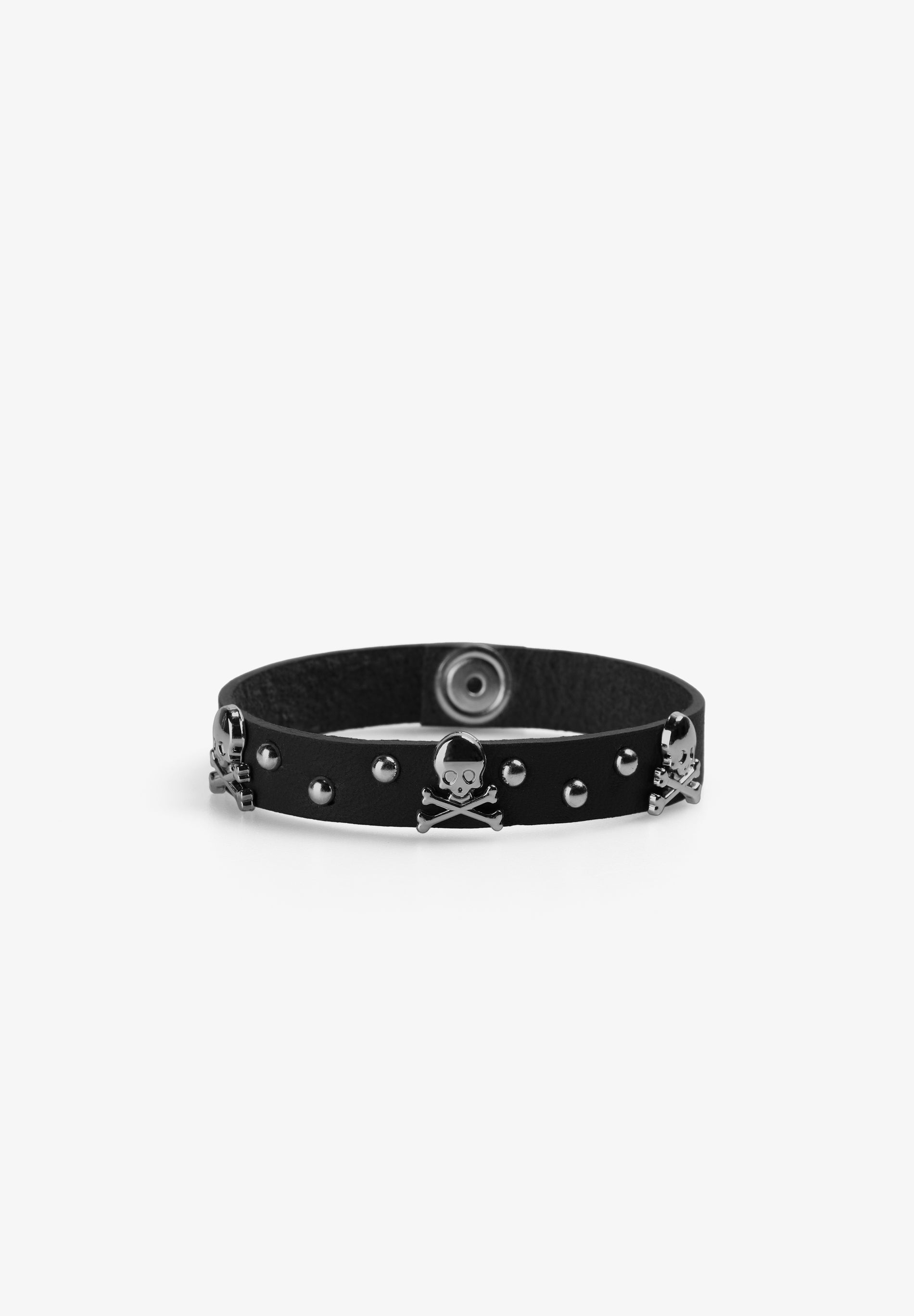 BRACELET WITH SKULL STUDS