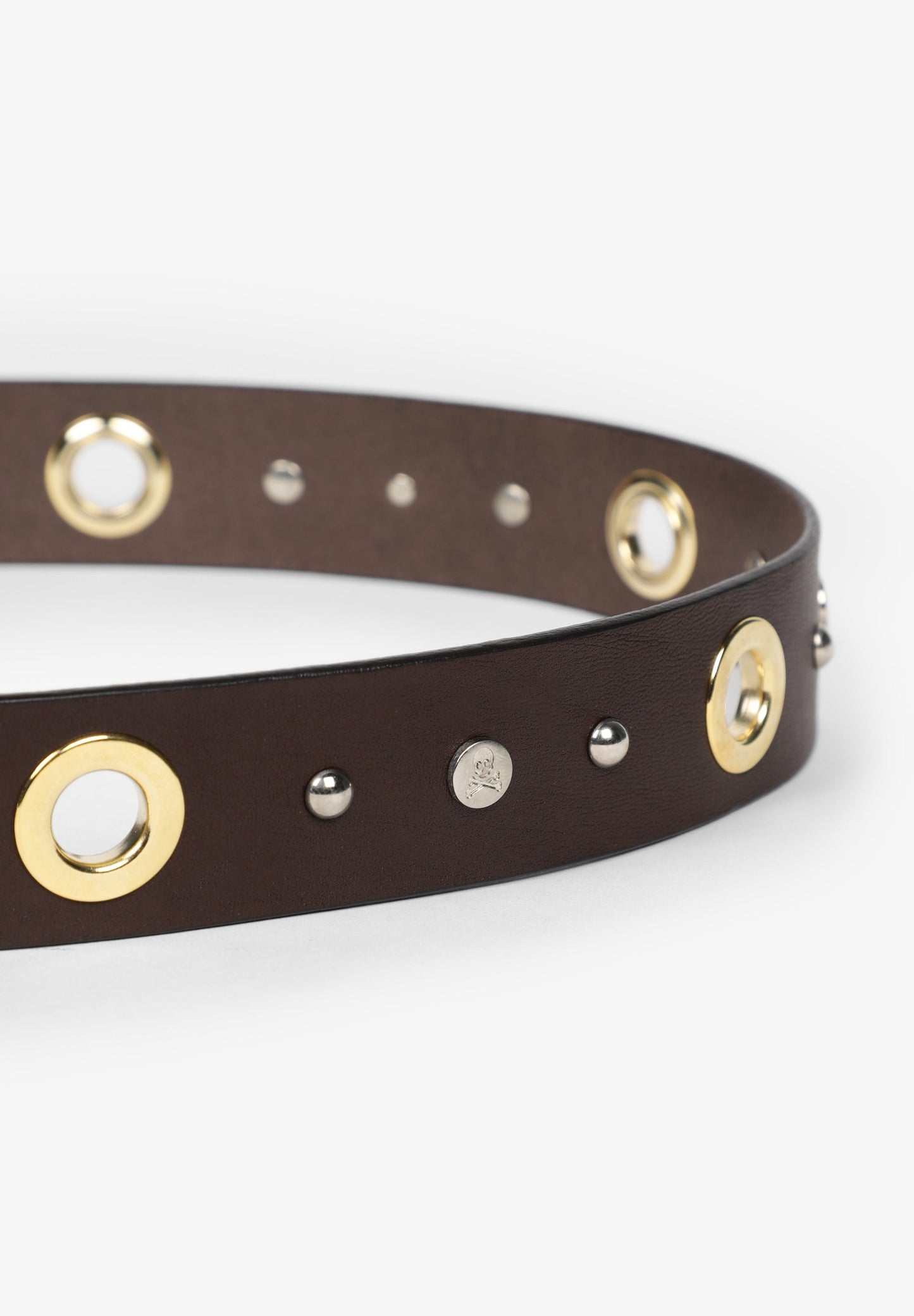CEINTURE CUIR DÉTAILS DORÉS