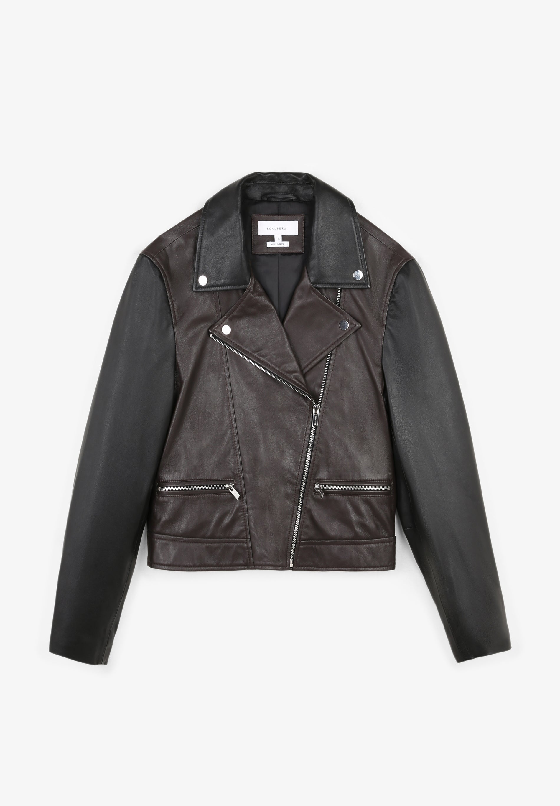 TWO-TONE BIKER JACKET