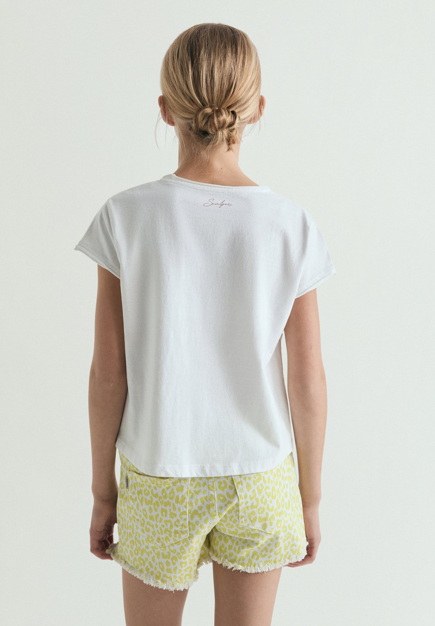 BASIC T-SHIRT WITH CONTRAST SKULL