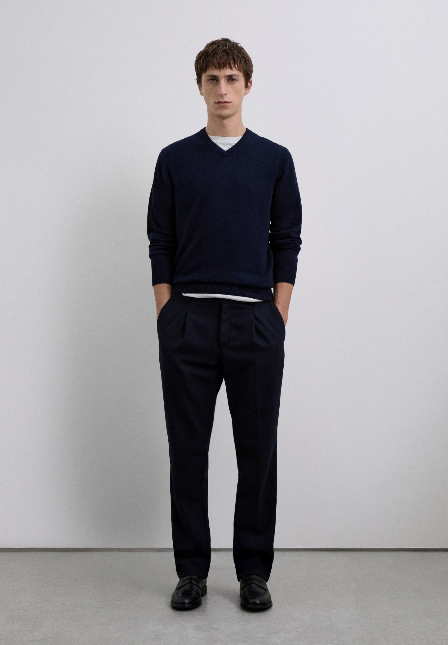 PULL COL EN V CACHEMIRE