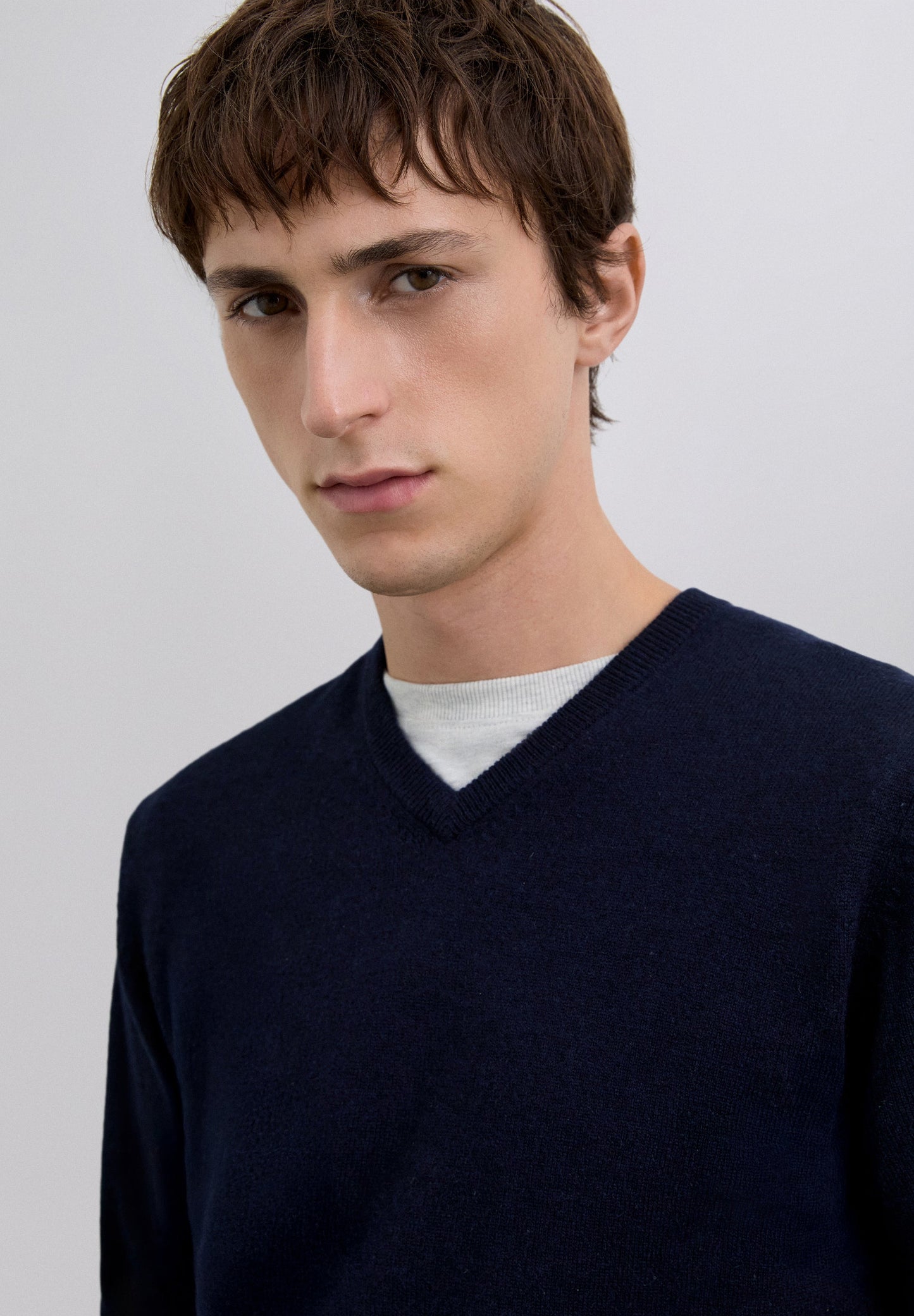 PULL COL EN V CACHEMIRE