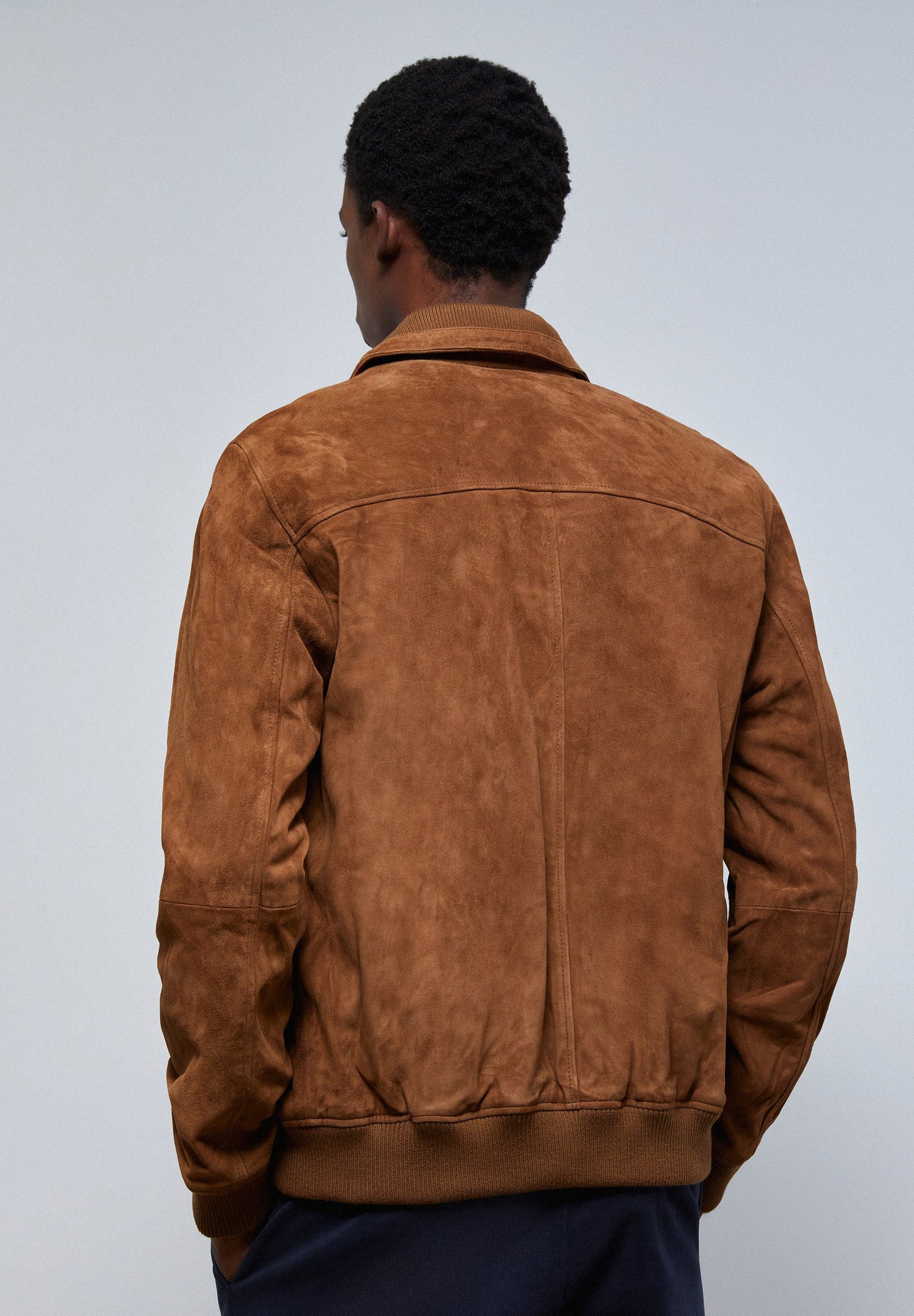 LEATHER BOMBER JACKET