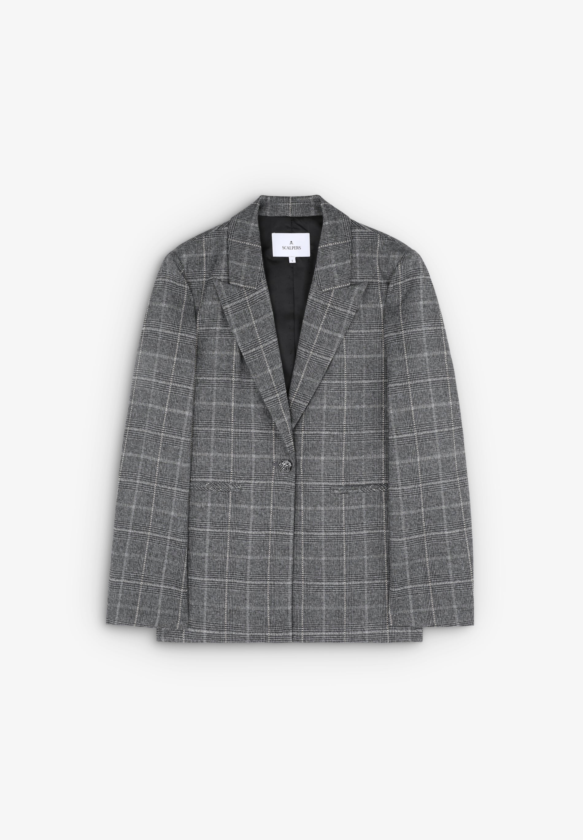 BLAZER À CARREAUX NOIRS