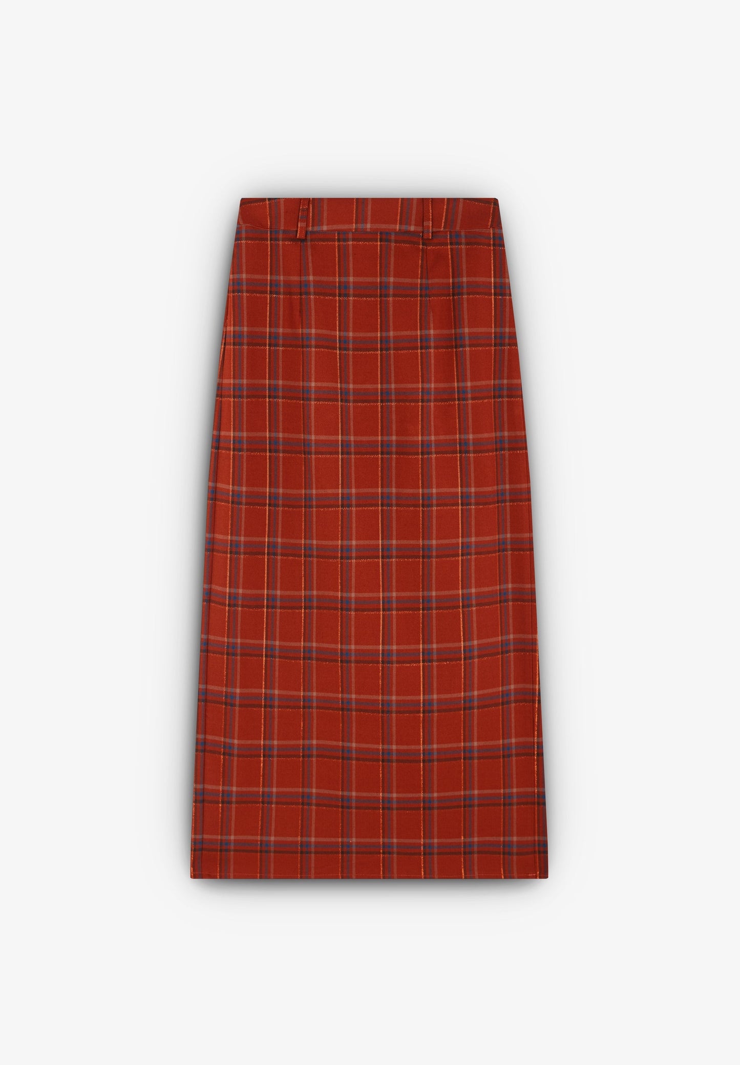 TERRACOTTA CHECK SKIRT