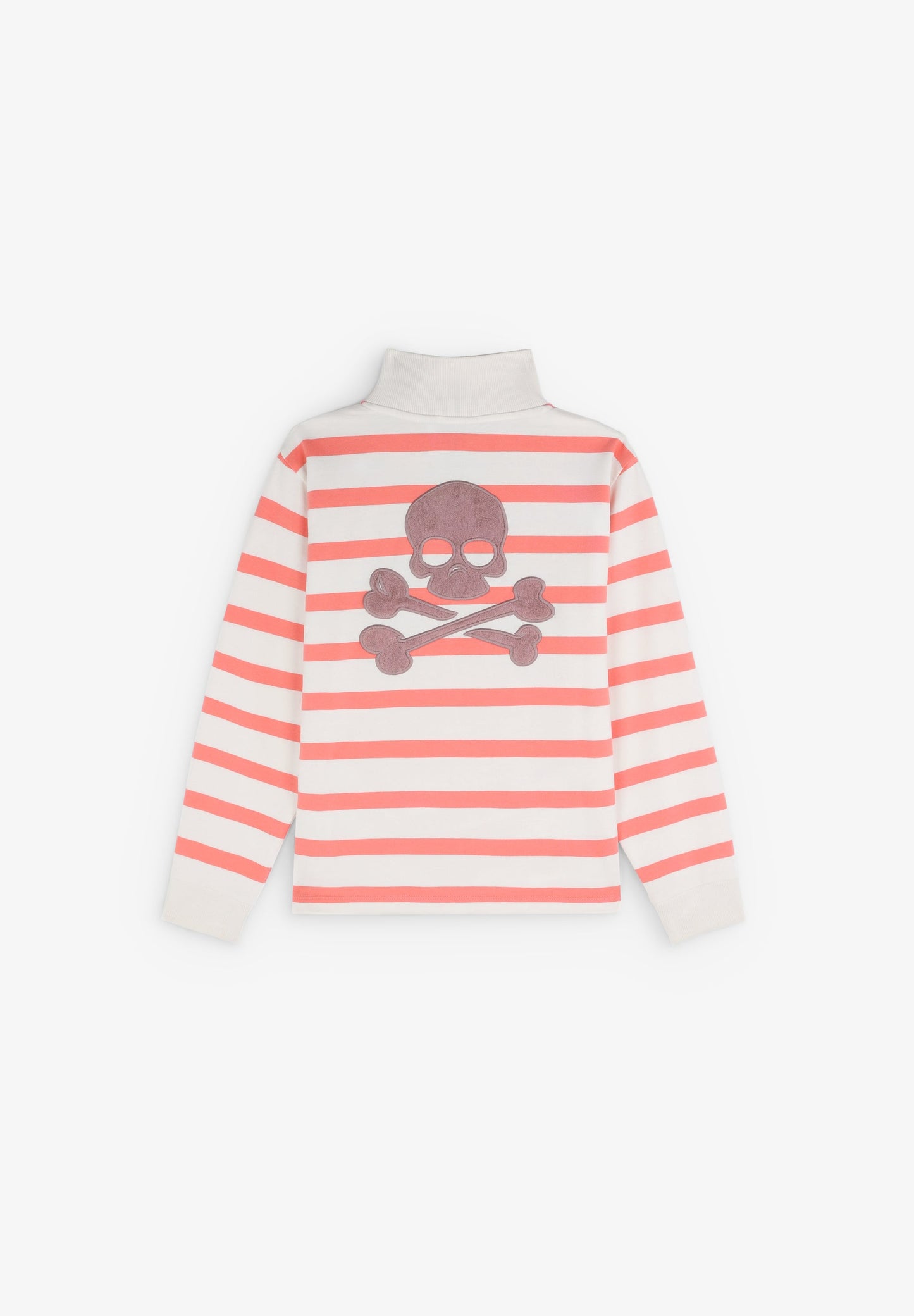 SWEATSHIRT WITH STRIPES AND ZIP DETAIL