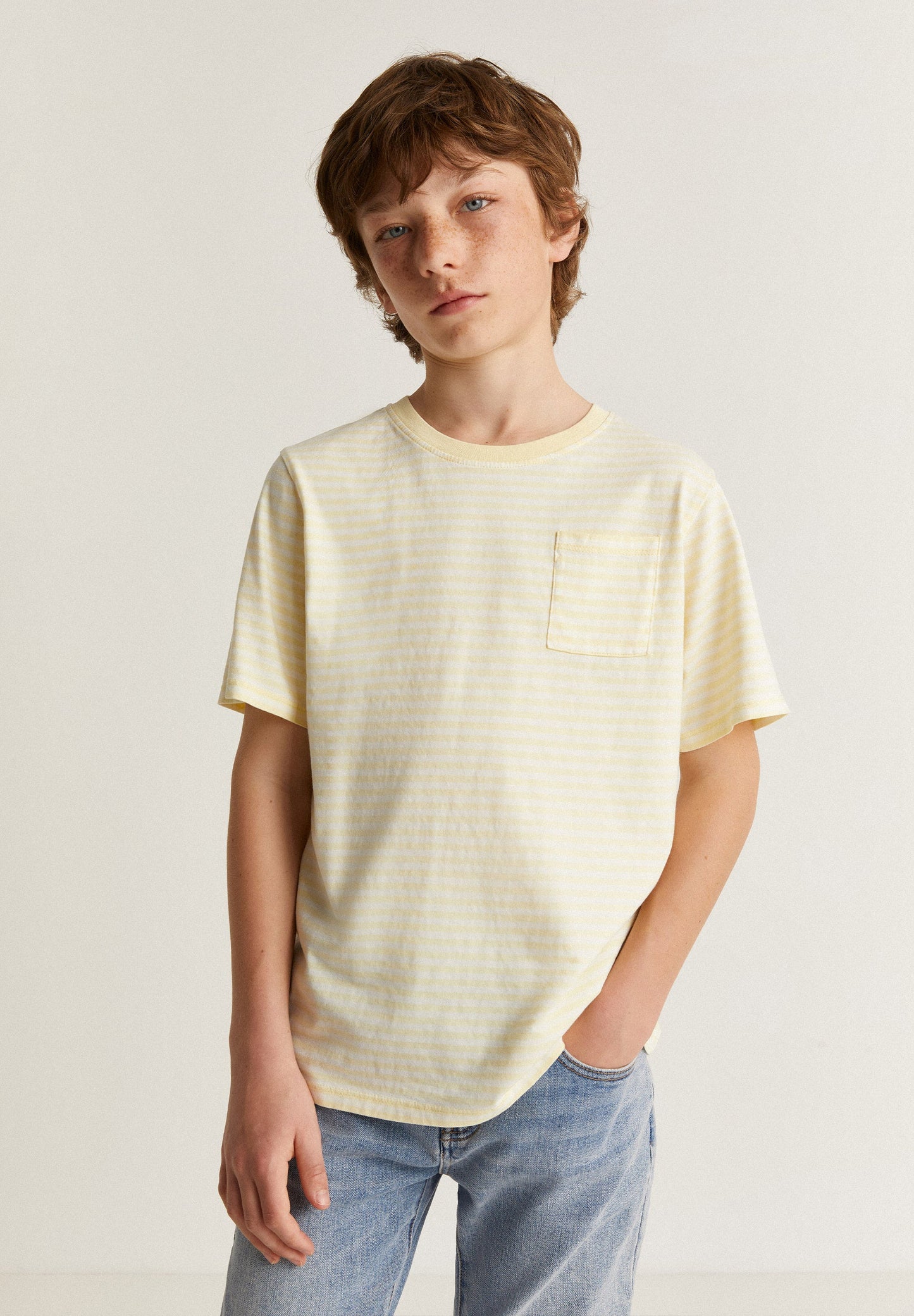STRIPED T-SHIRT WITH POCKET