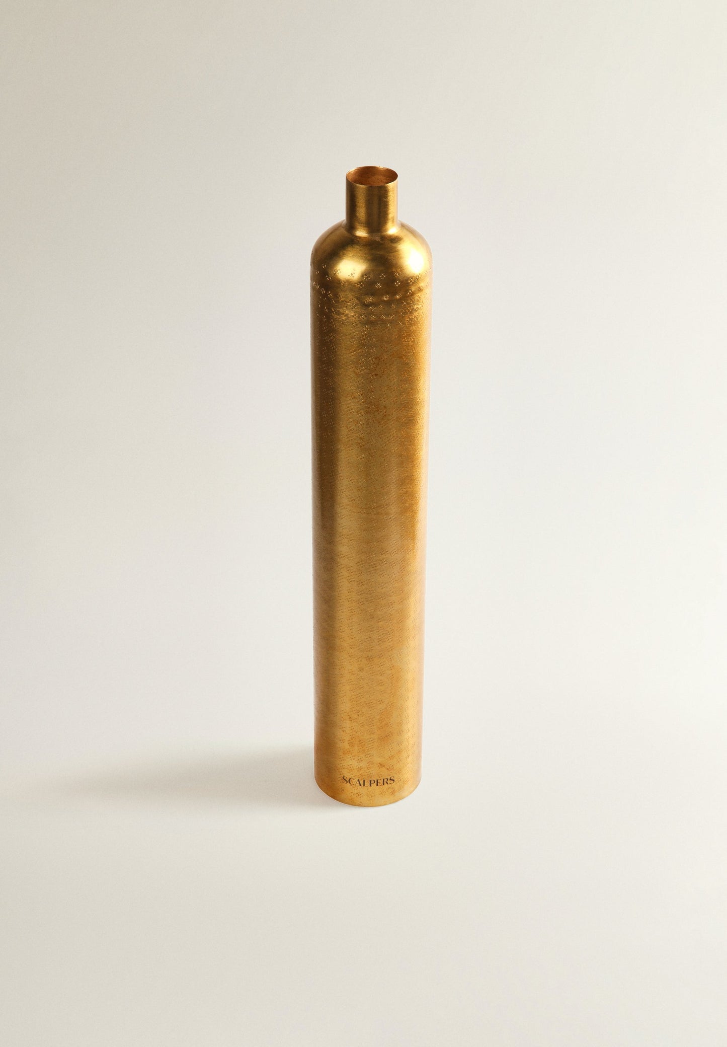 DECORATIVE GOLDEN METAL VASE