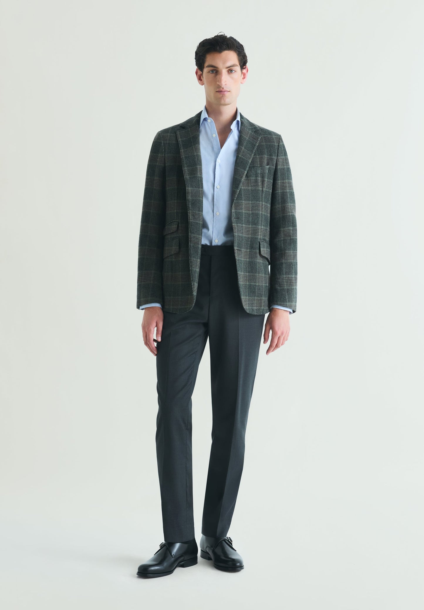 WOOL CHECK BLAZER