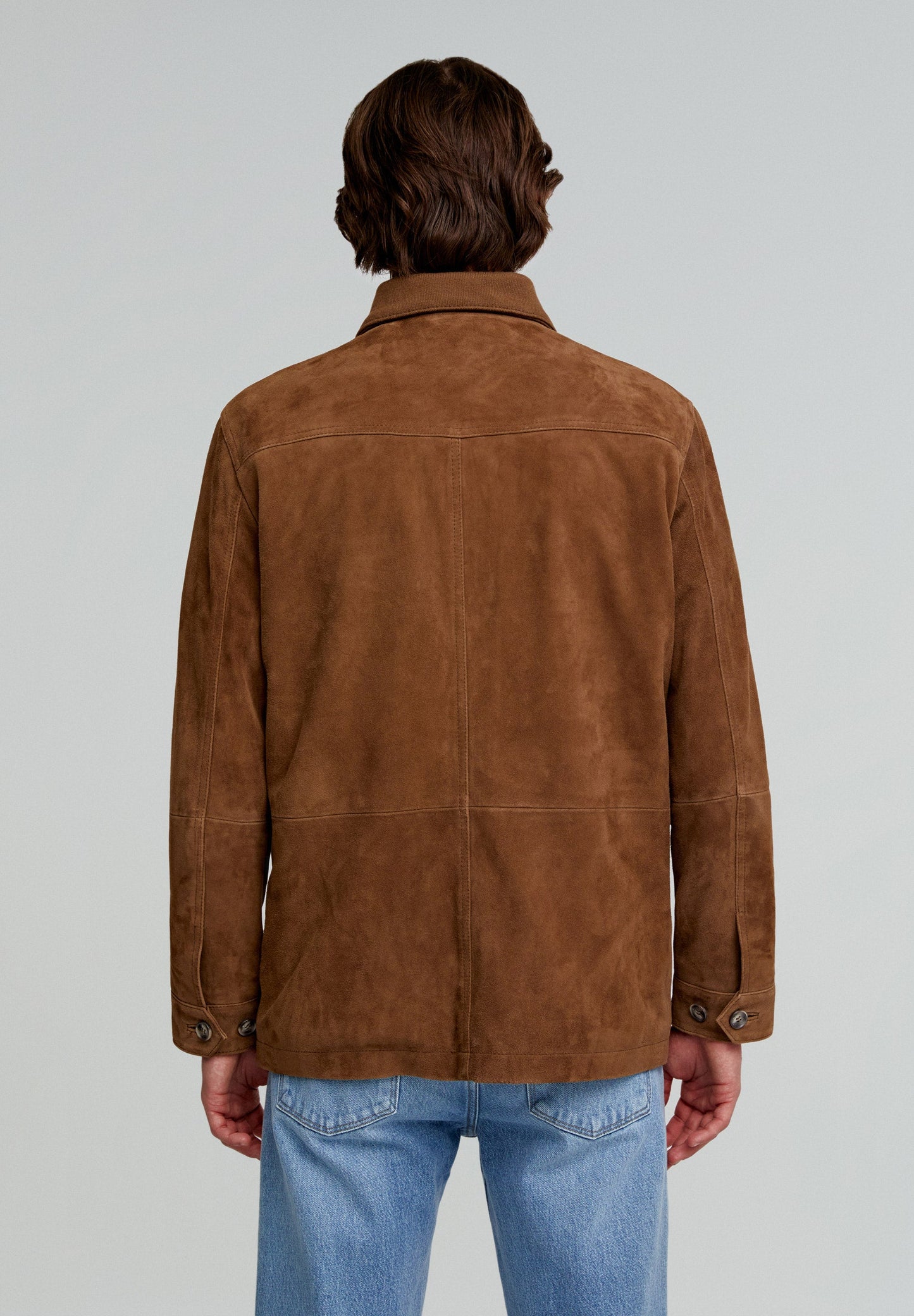 SUEDE JACKET WITH POCKETS