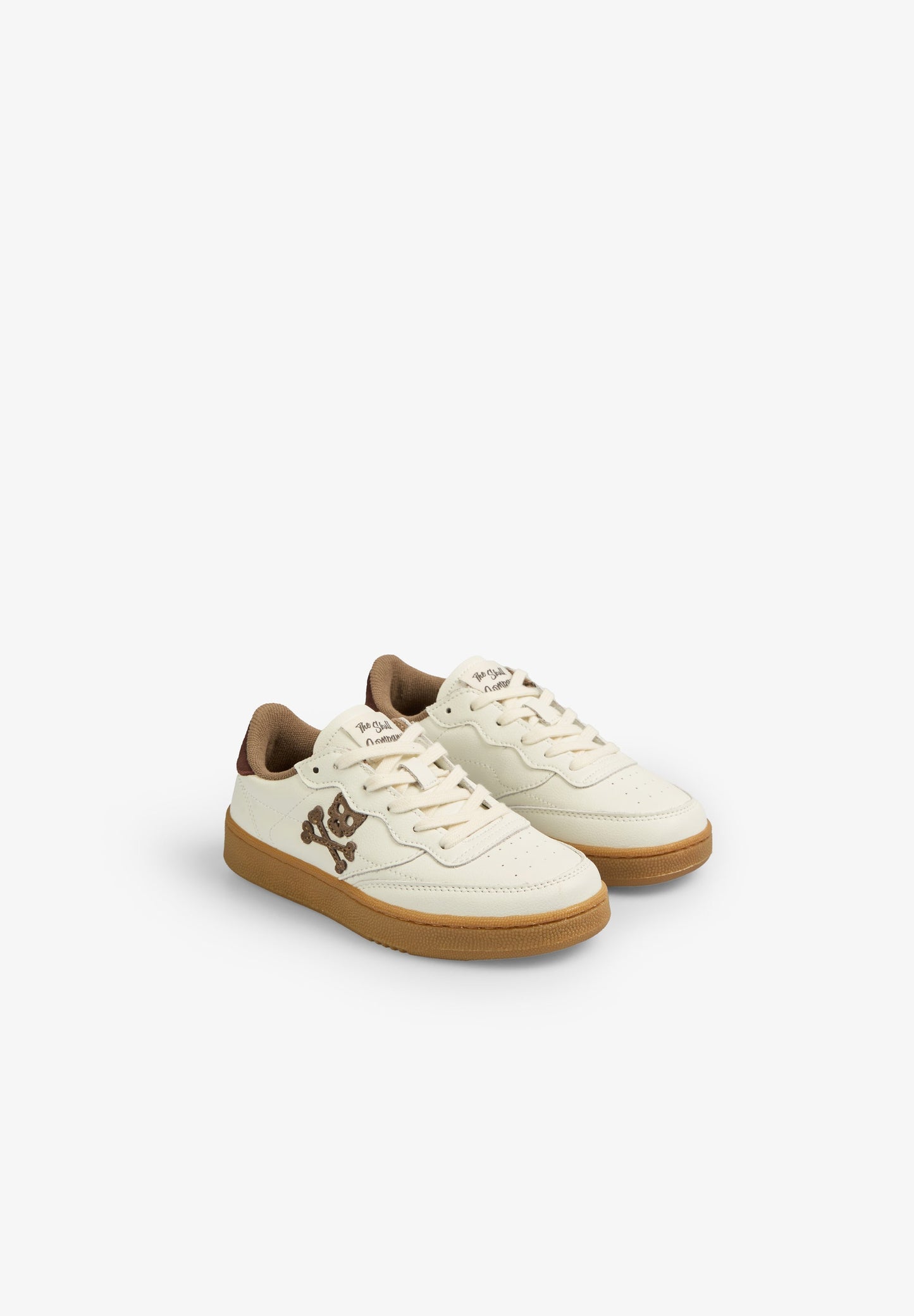 CONTRAST SOLE SKULL SNEAKERS