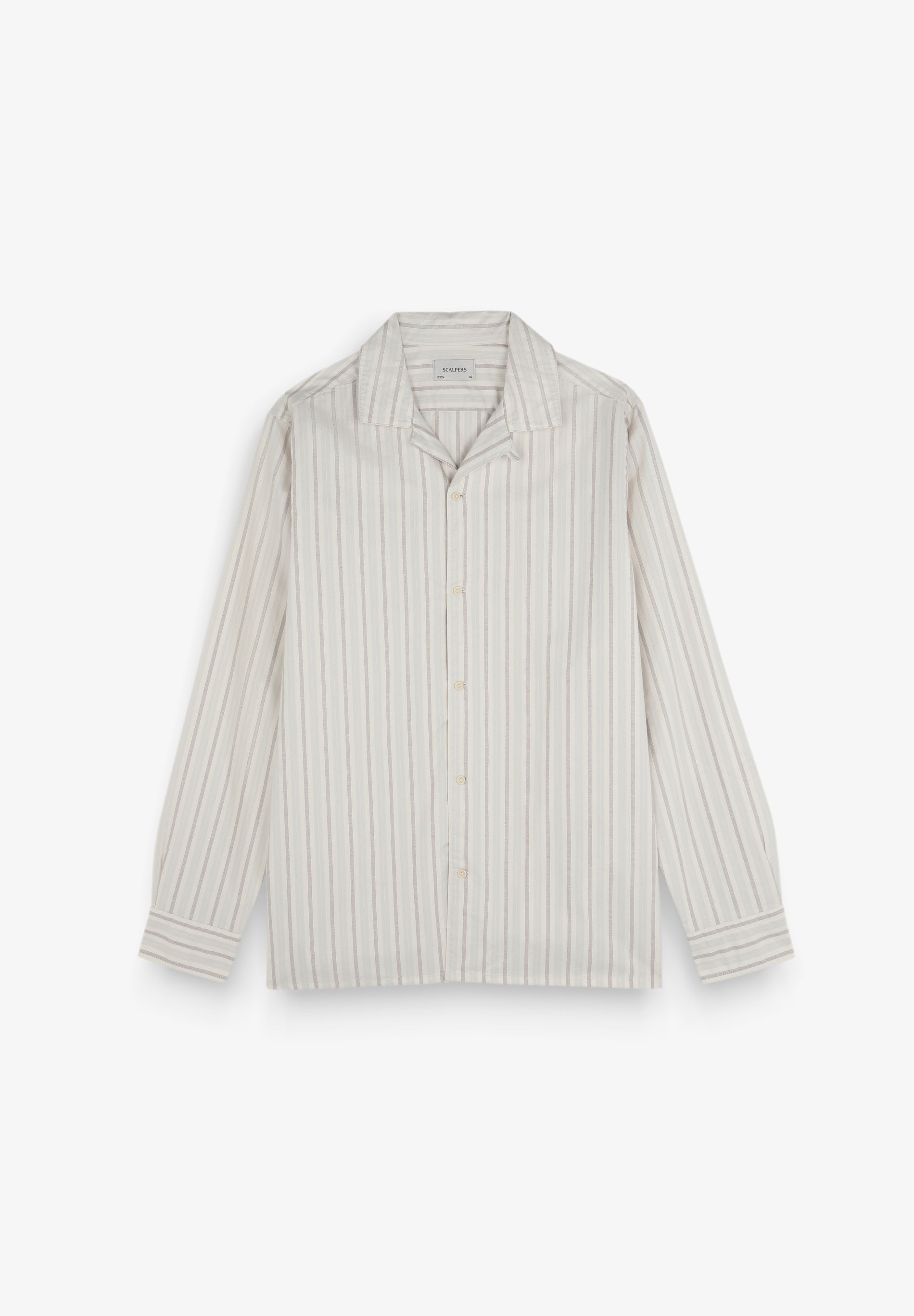 STRIPED PREMIUM PYJAMA-STYLE SHIRT