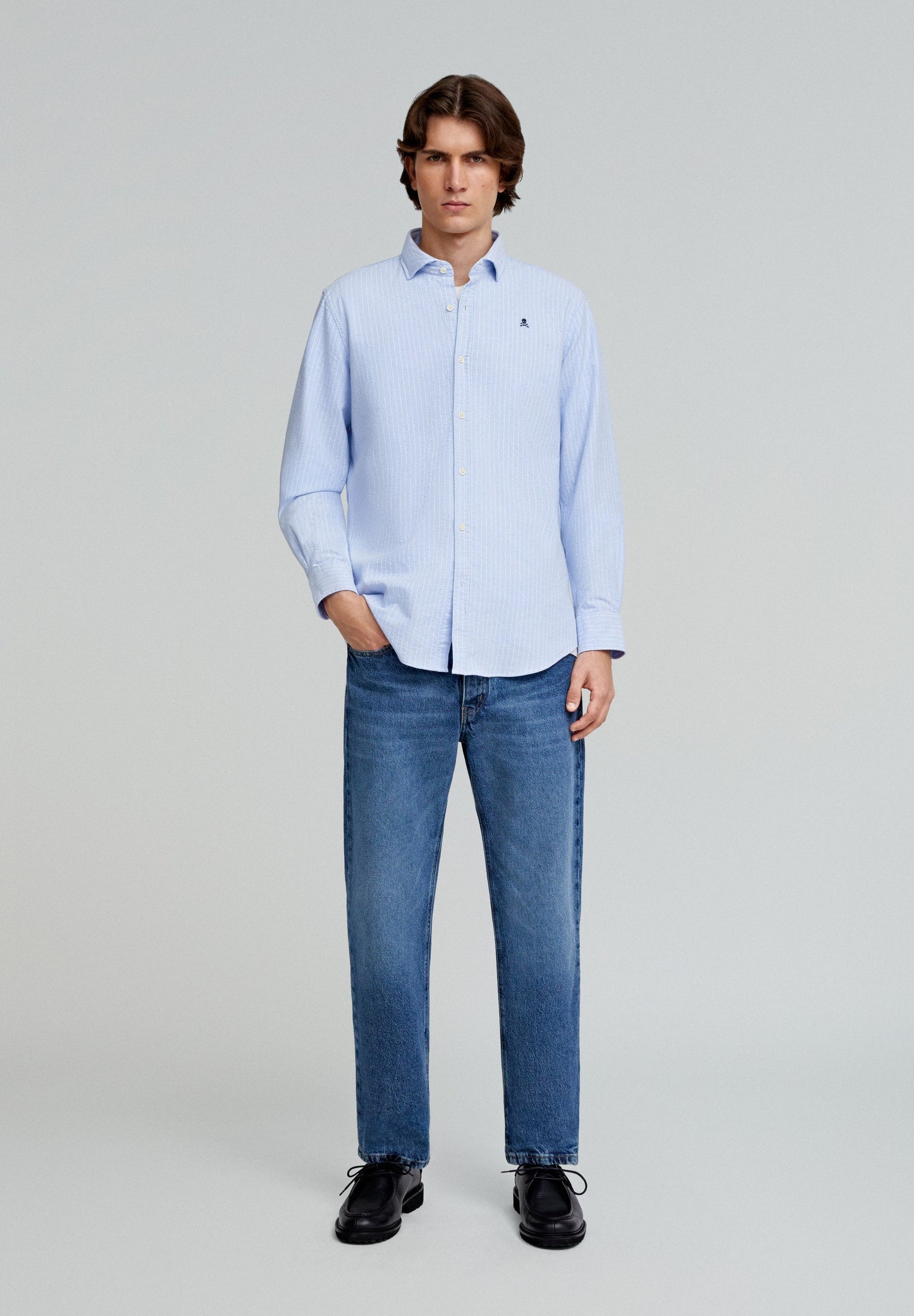 OXFORD PEACH F SHIRT