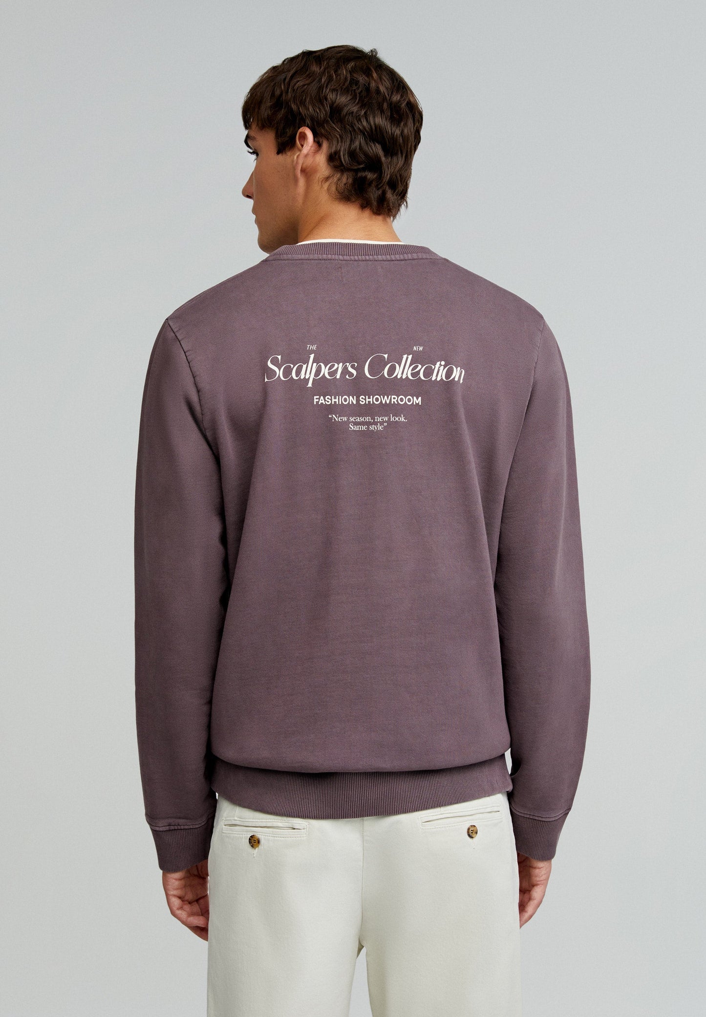 SWEAT-SHIRT DÉLAVÉ AVEC IMPRIMÉ LOGO