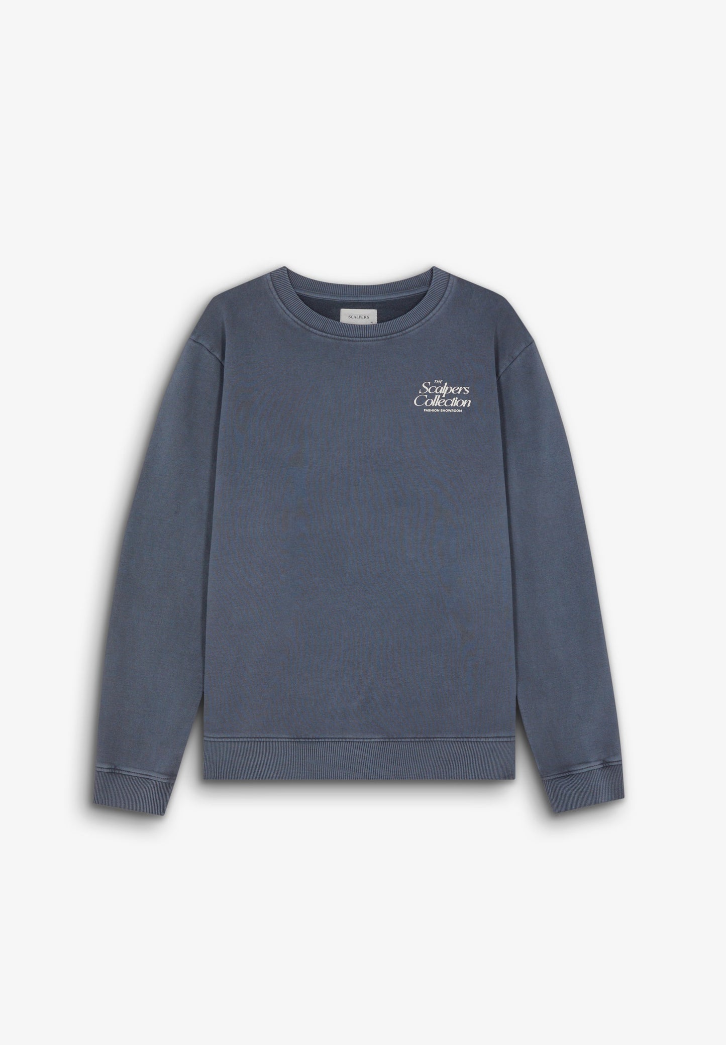 FADED SWEATSHIRT WITH LOGO PRINT