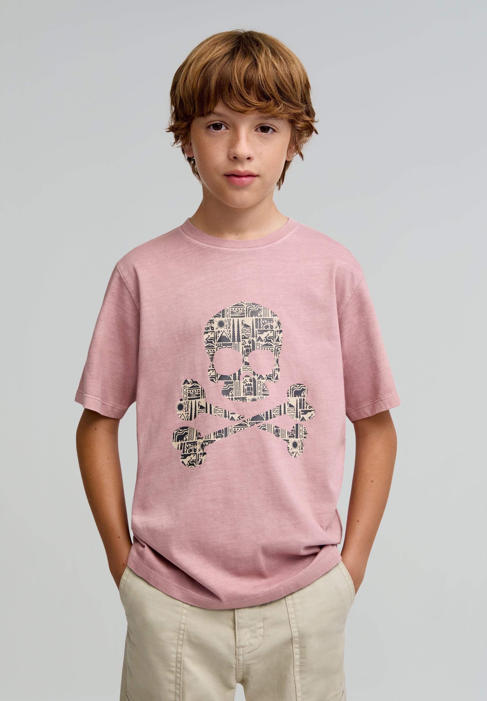 T-SHIRT D'HIVER AVEC CRÂNE POUR ENFANTS