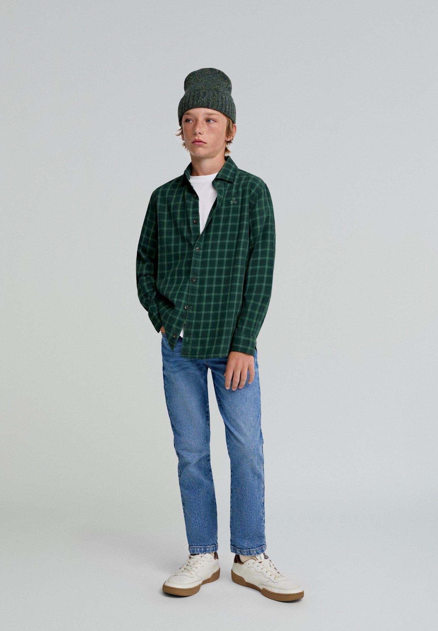 CHEMISE À CARREAUX K DYE POUR ENFANTS