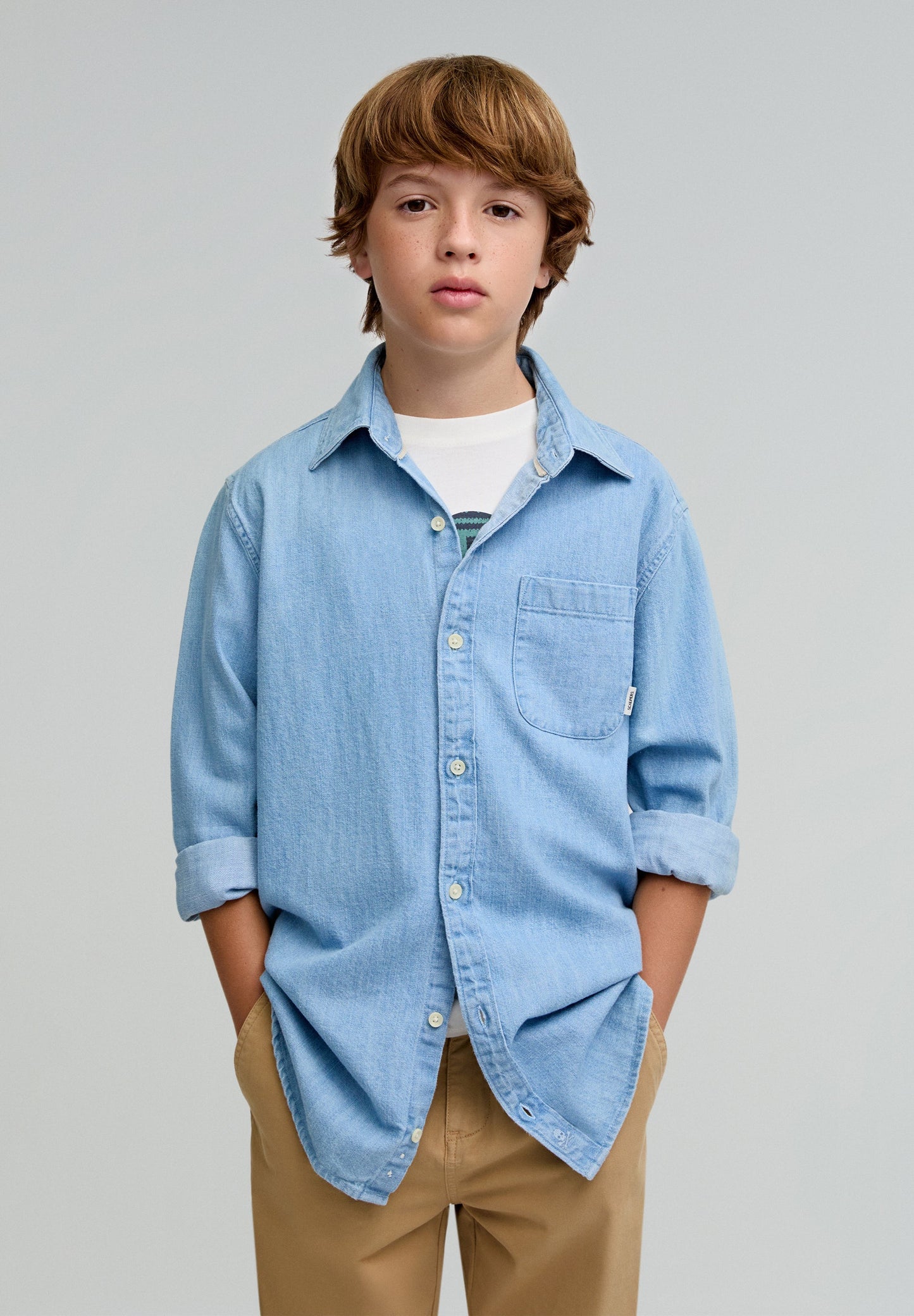 VINTAGE DENIM POCKET SHIRT KIDS