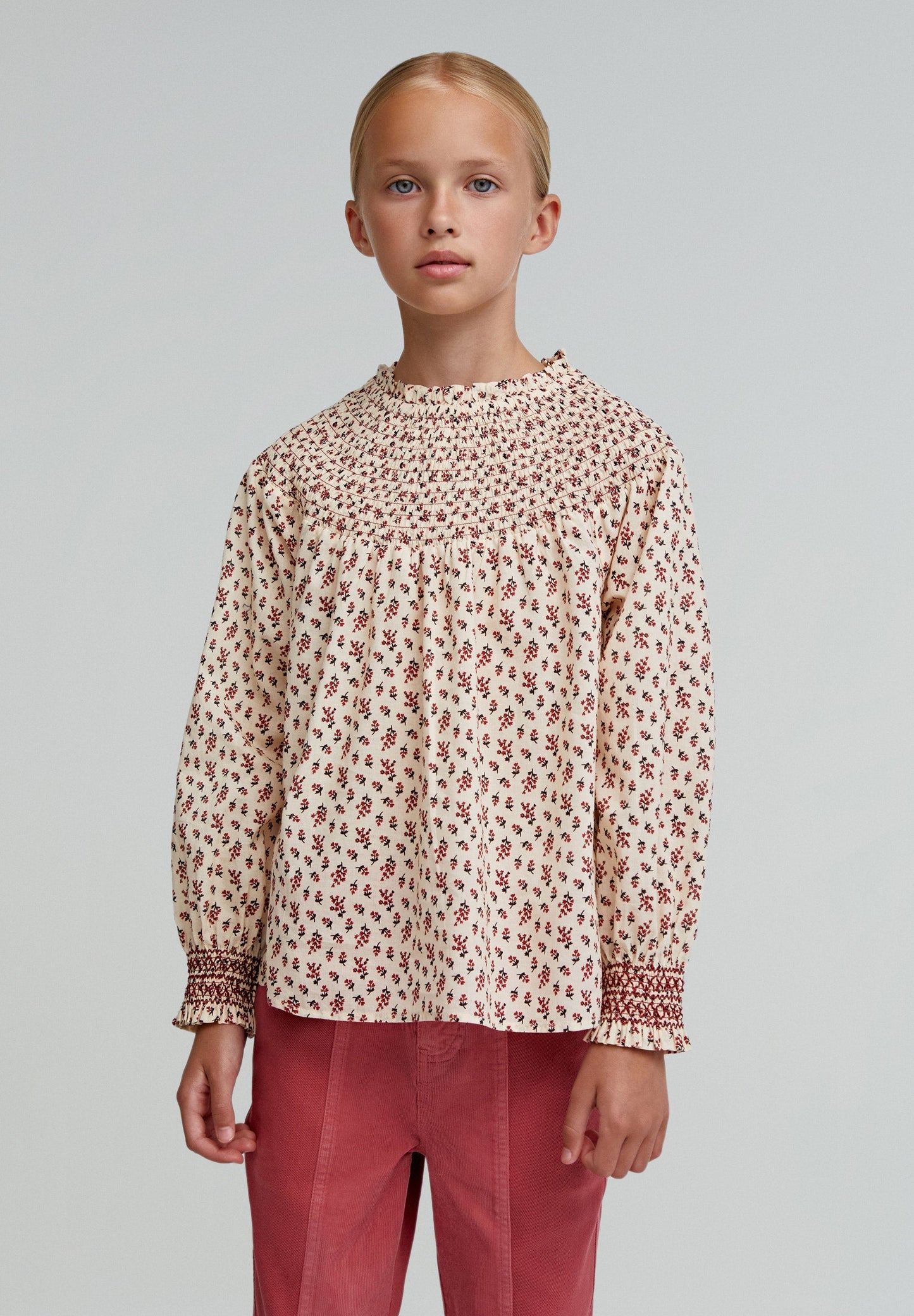 BLOUSE À FLEURS POUR FILLE