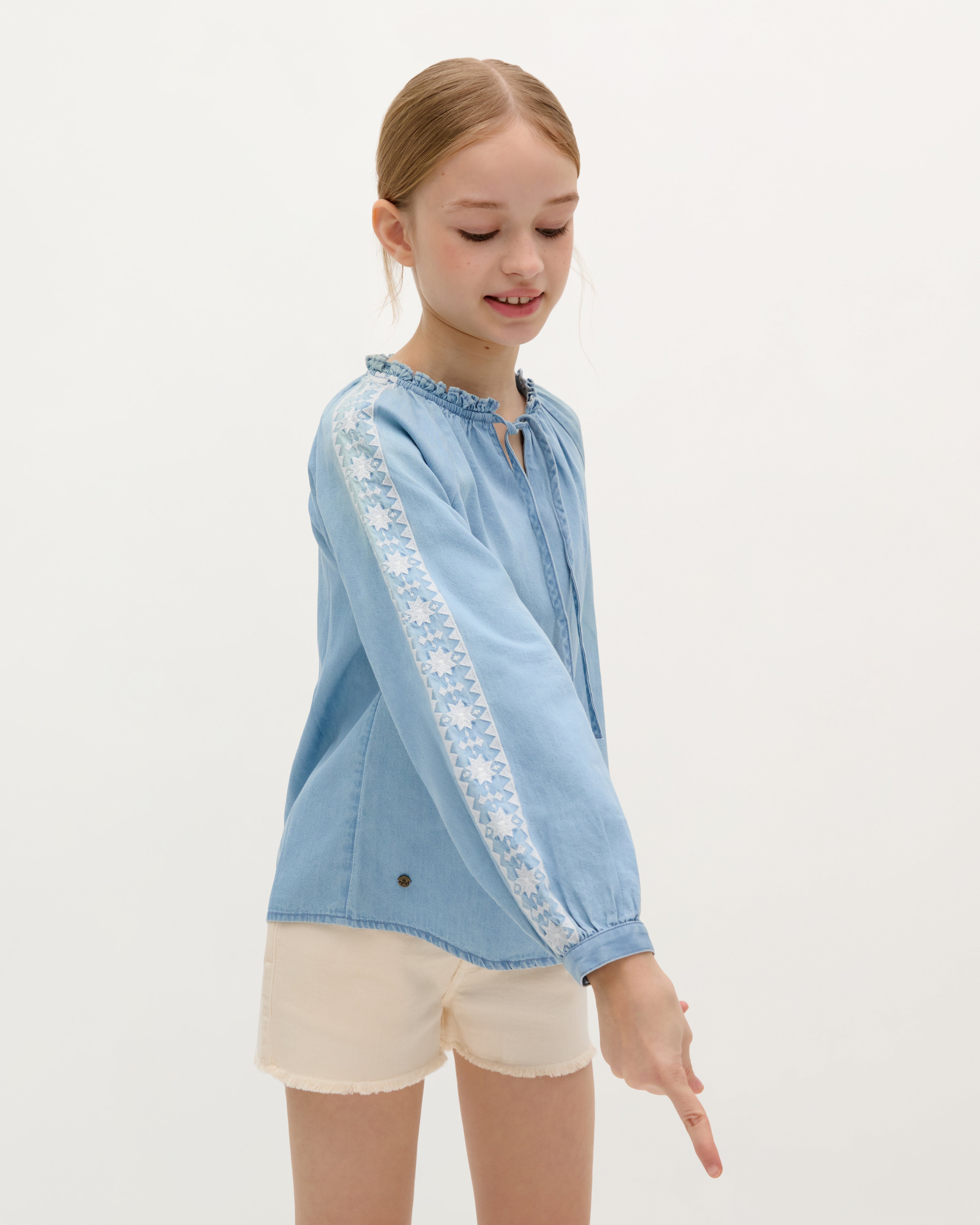 SCMONTPELLIER DENIM BLOUSE GIRLS