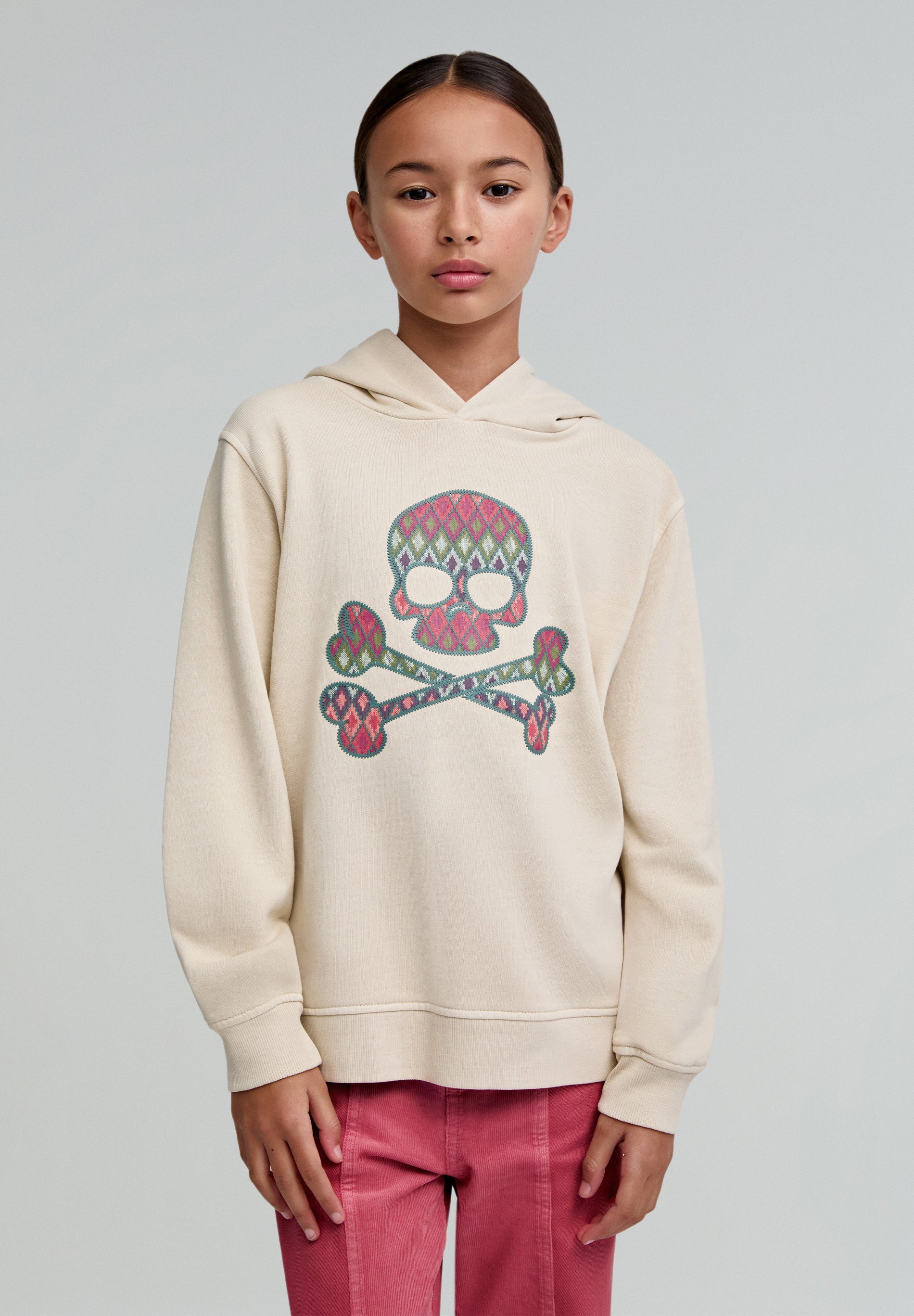 KILIM SKULL HOODIE GIRLS