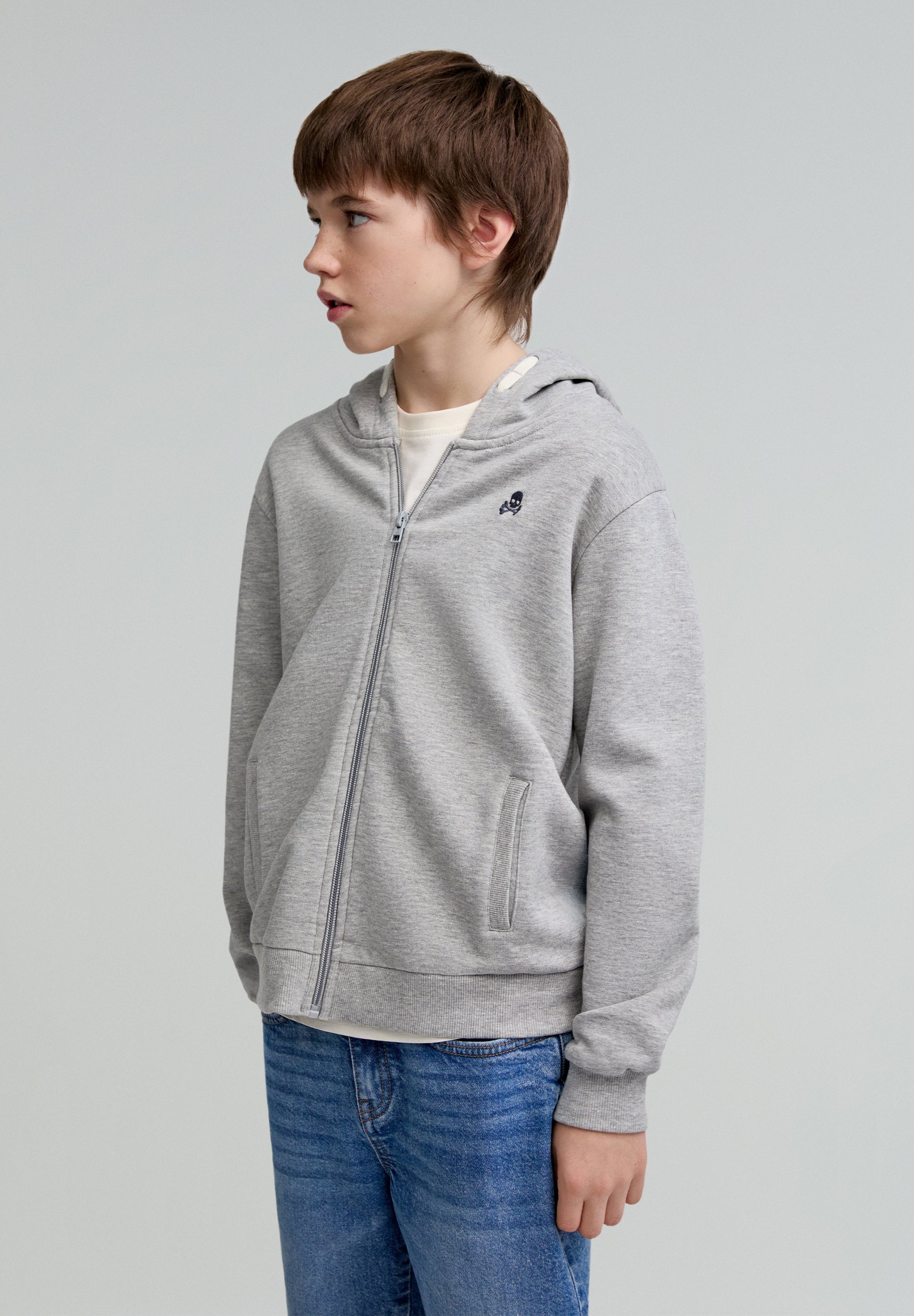 SWEAT À CAPUCHE ZIPPÉ ENFANTS DE LA SOCIÉTÉ