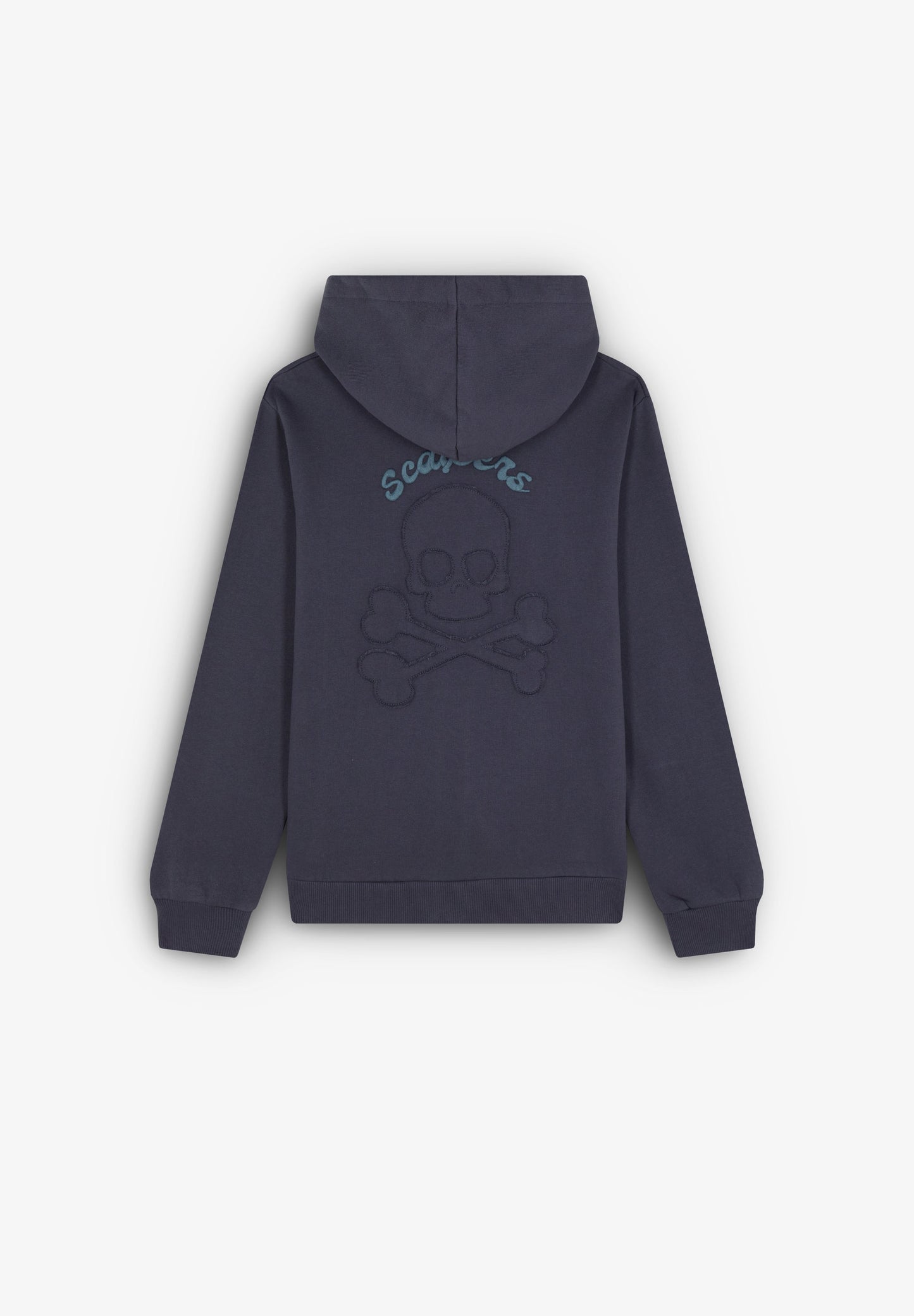 SWEATSHIRT WITH ZIP AND BACK EMBROIDERY