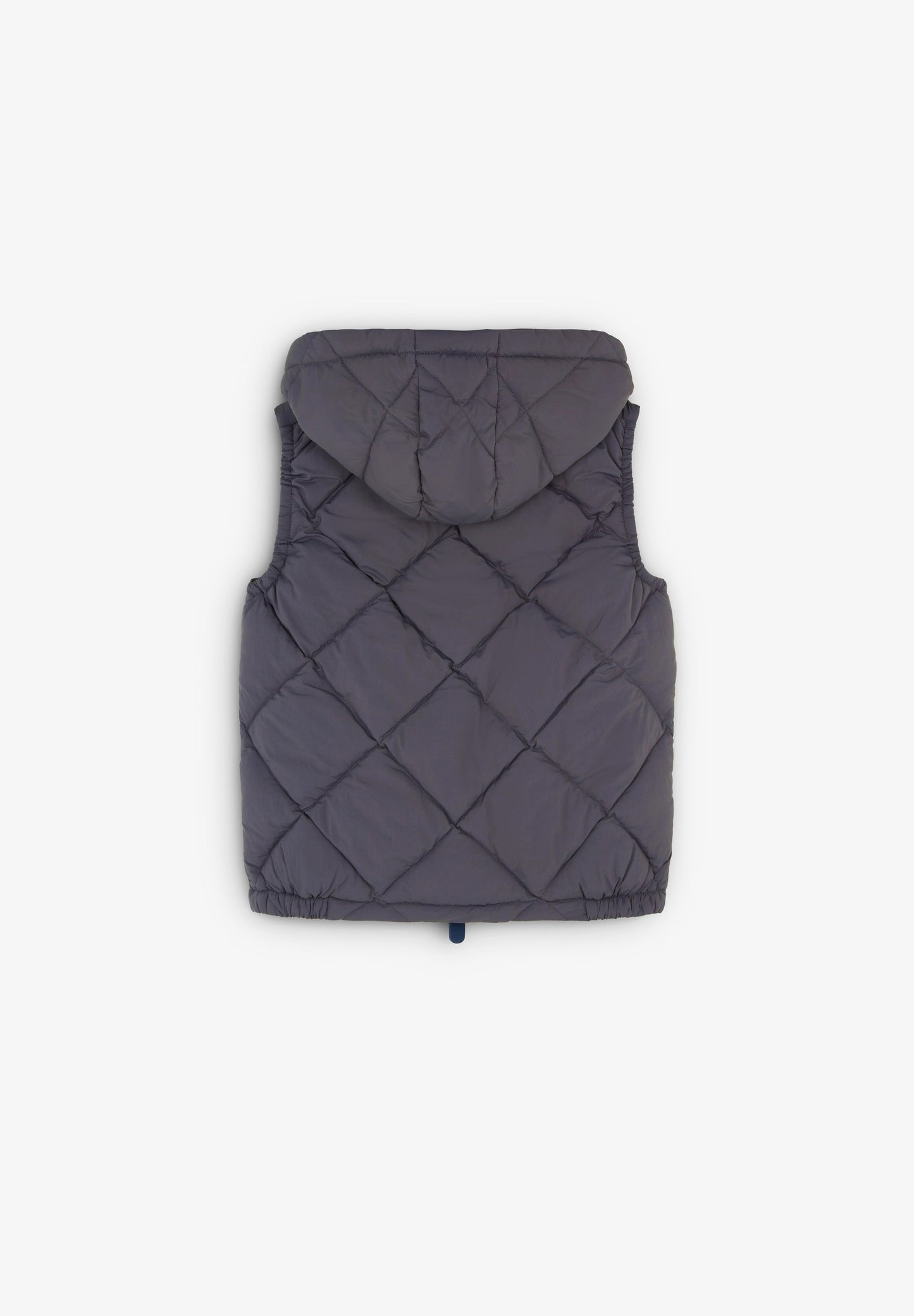 QUILTED GILET WITH HOOD