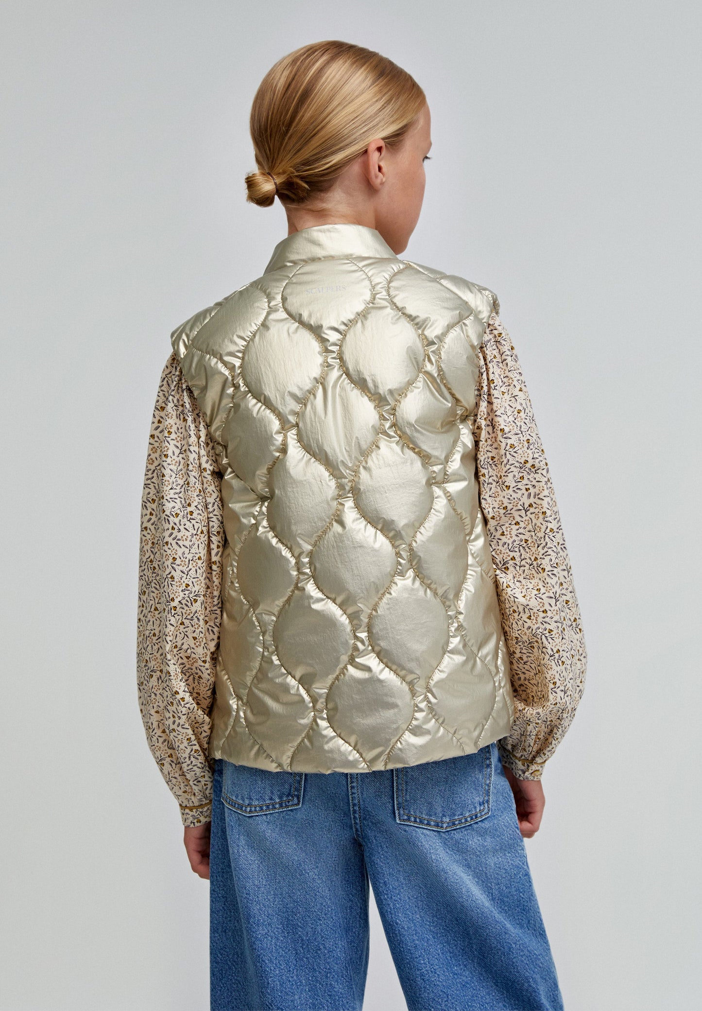 METALLIC PUFFER VEST