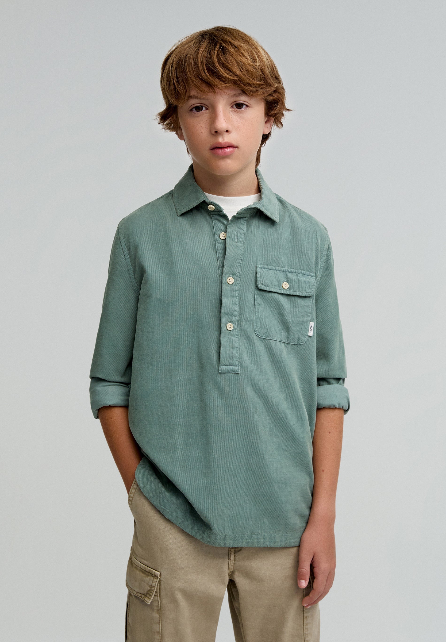 CHEMISE EN VELOURS POLERA ENFANTS