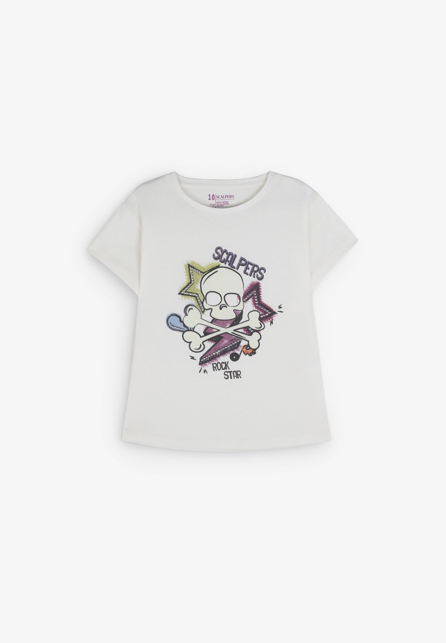 SKULL ROCK STAR TEE GIRLS