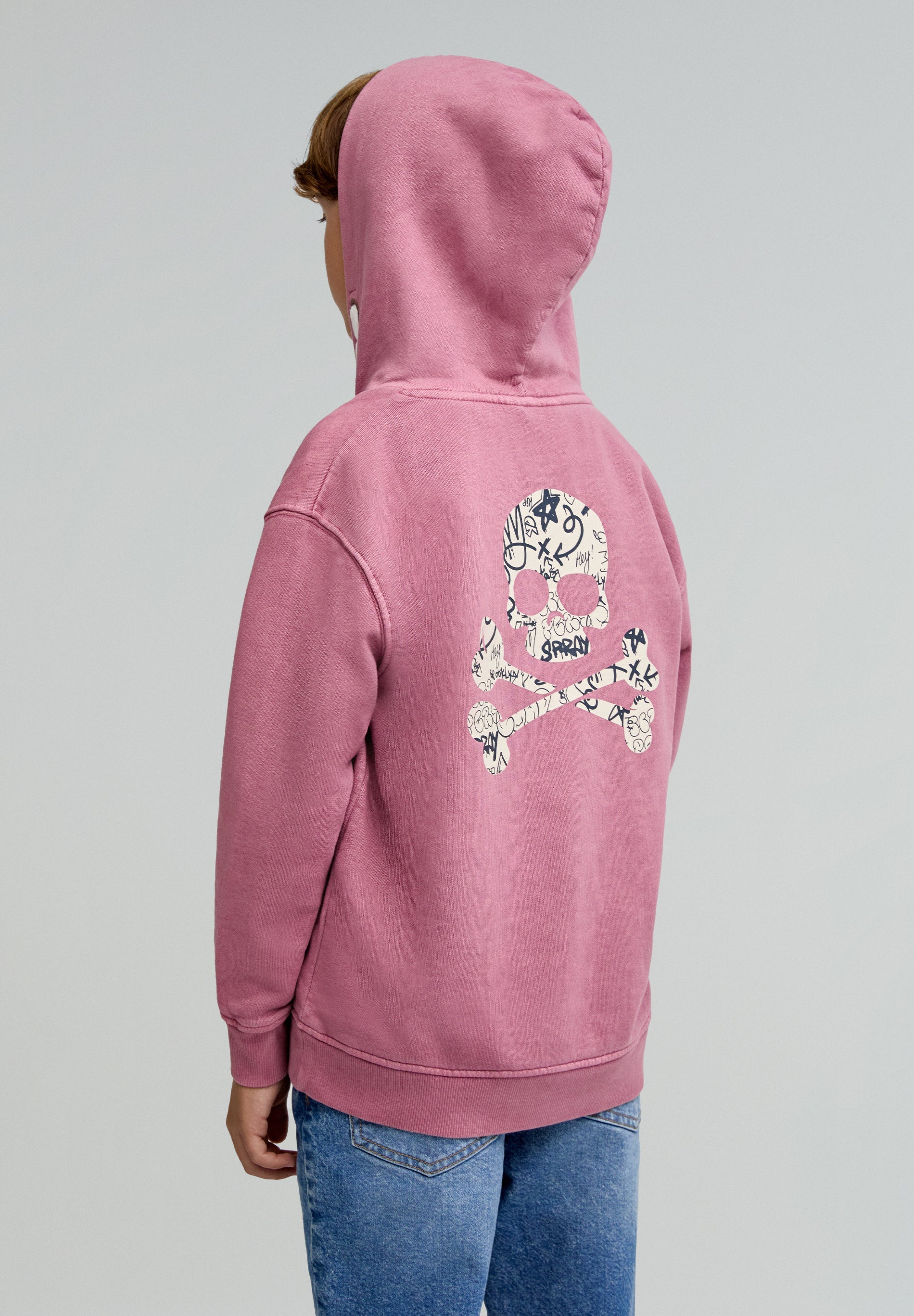 SPRAY SKULL HOODIE KIDS