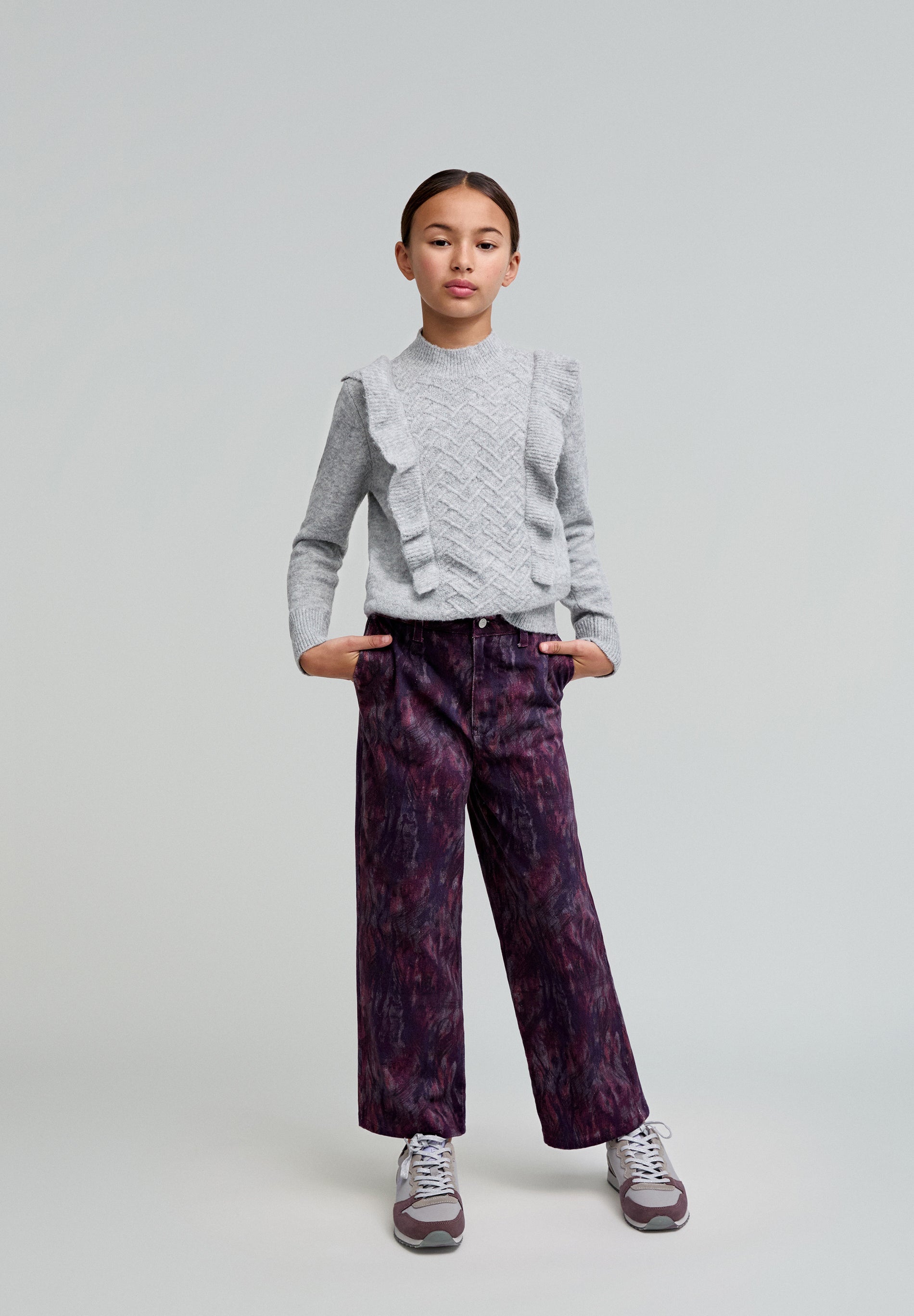 PANTALON IMPRIMÉ CHINO FILLE