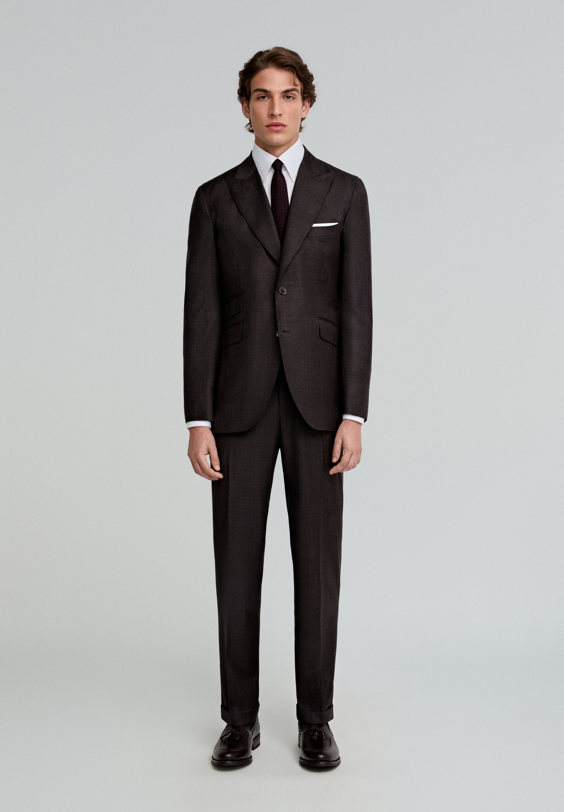 TRAJE MARRÓN LANA - Scalpers