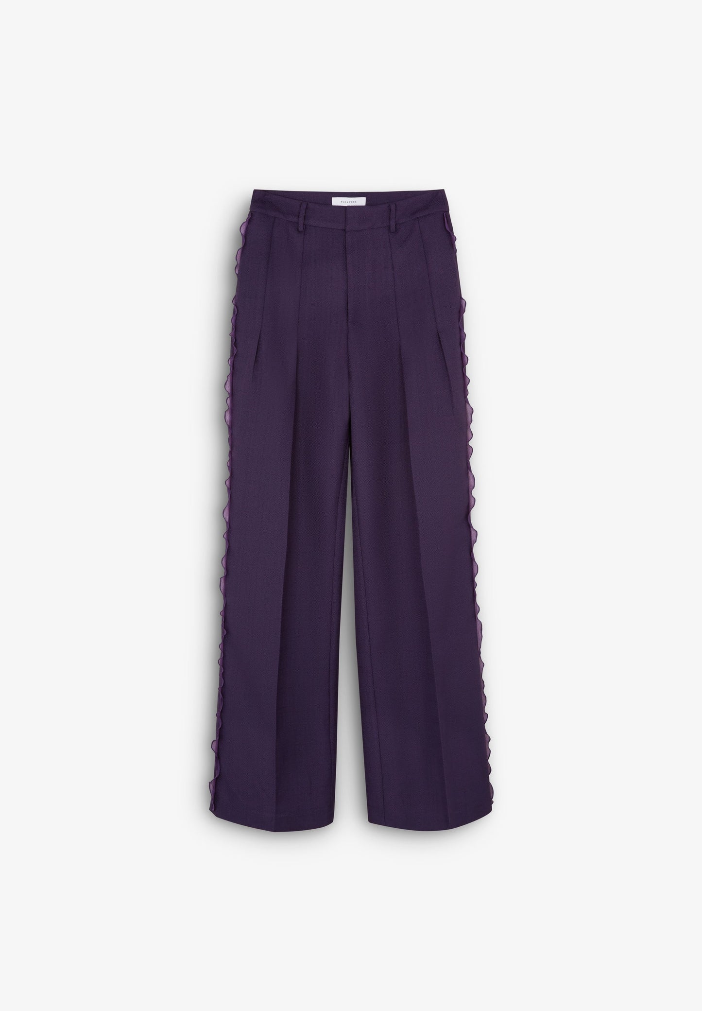 PANTALON LONGUEUR AVEC DÉTAIL EN ORGANZA