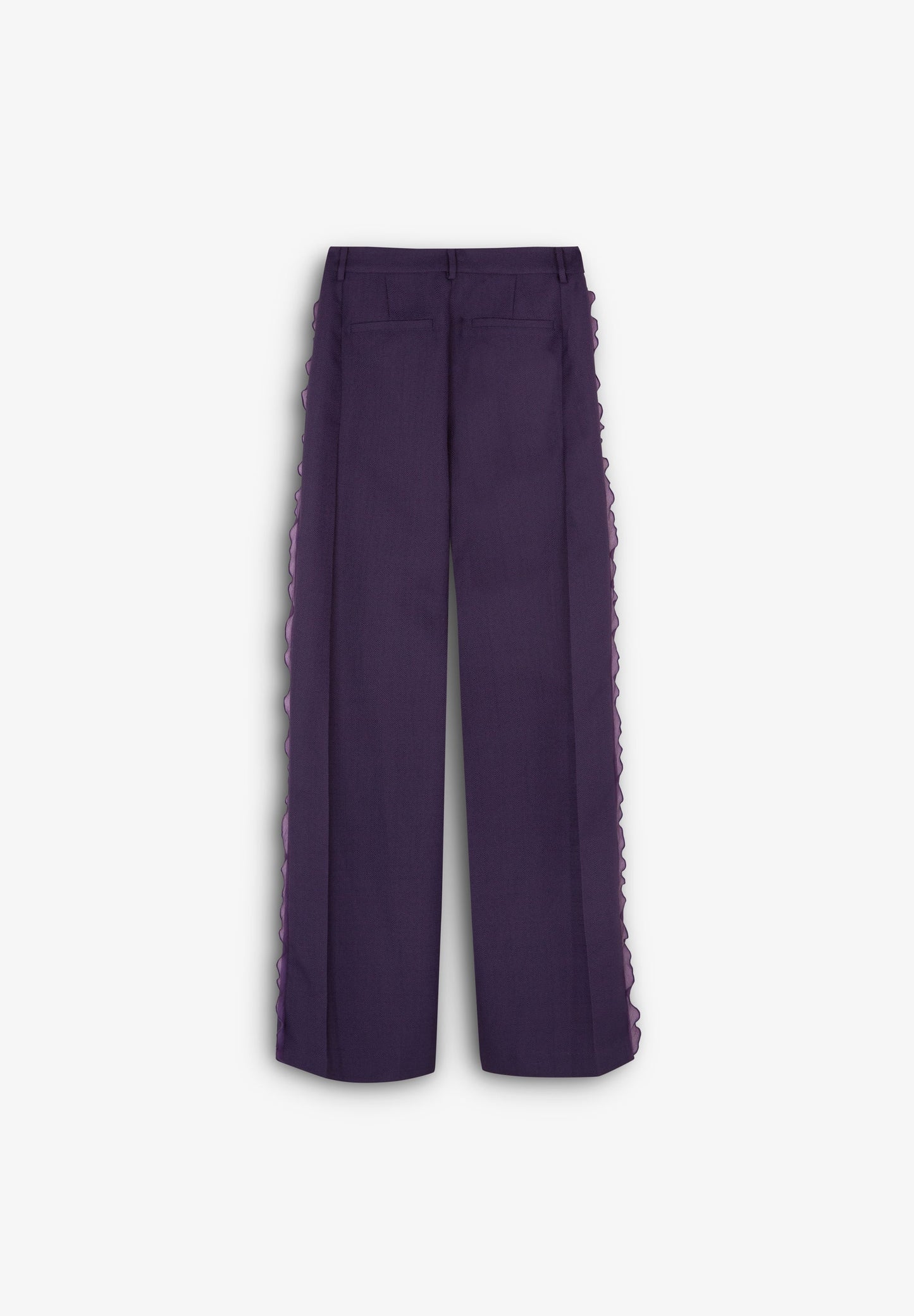 PANTALON LONGUEUR AVEC DÉTAIL EN ORGANZA