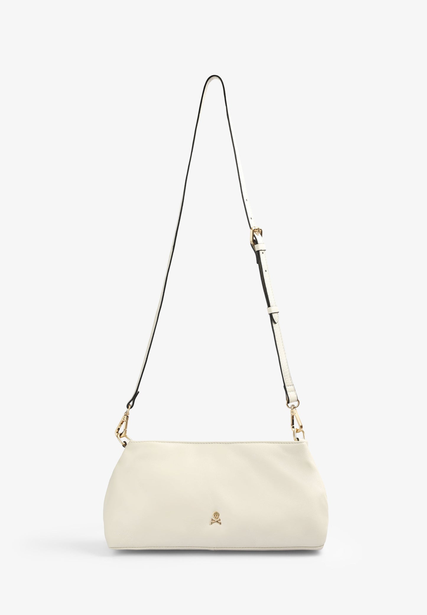 SOFT LEATHER BAG WITH CRYSTAL DETAILS