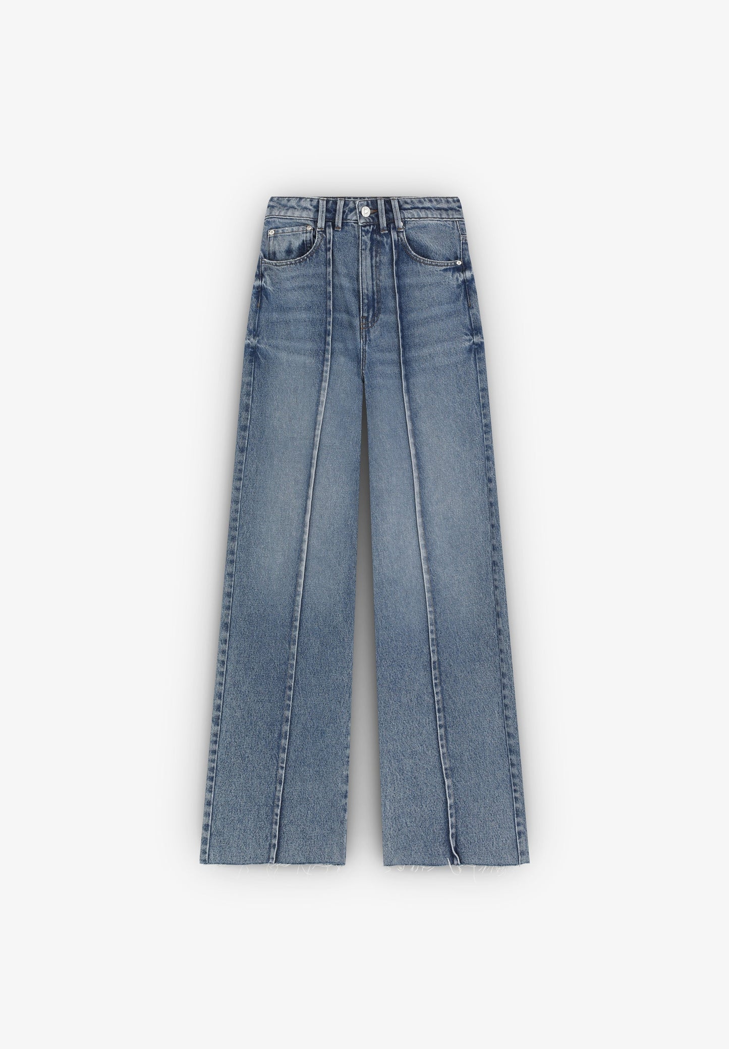 FULL LENGTH JEANS WITH TOPSTITCHING