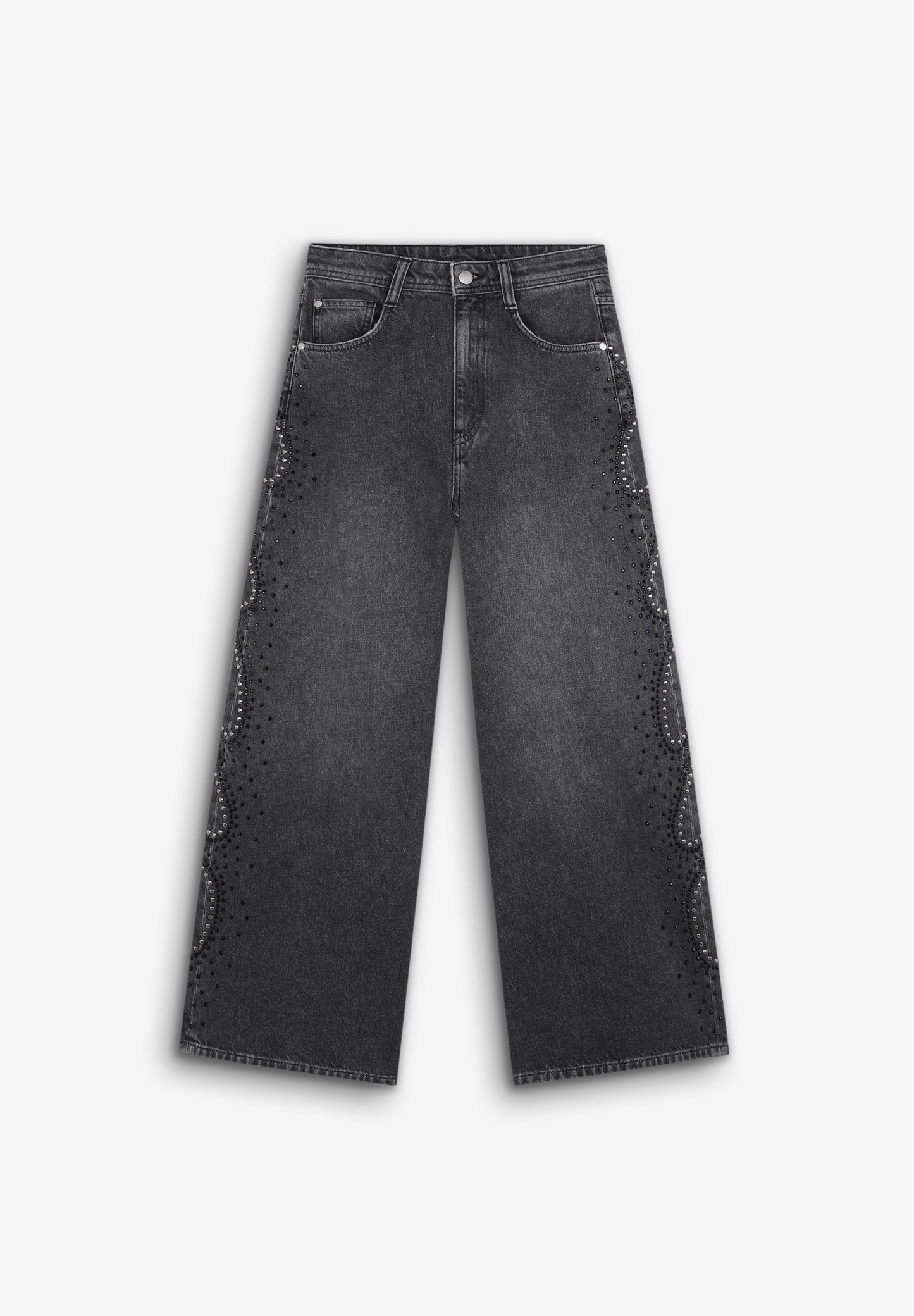 STUDS WAWES DENIM PANT